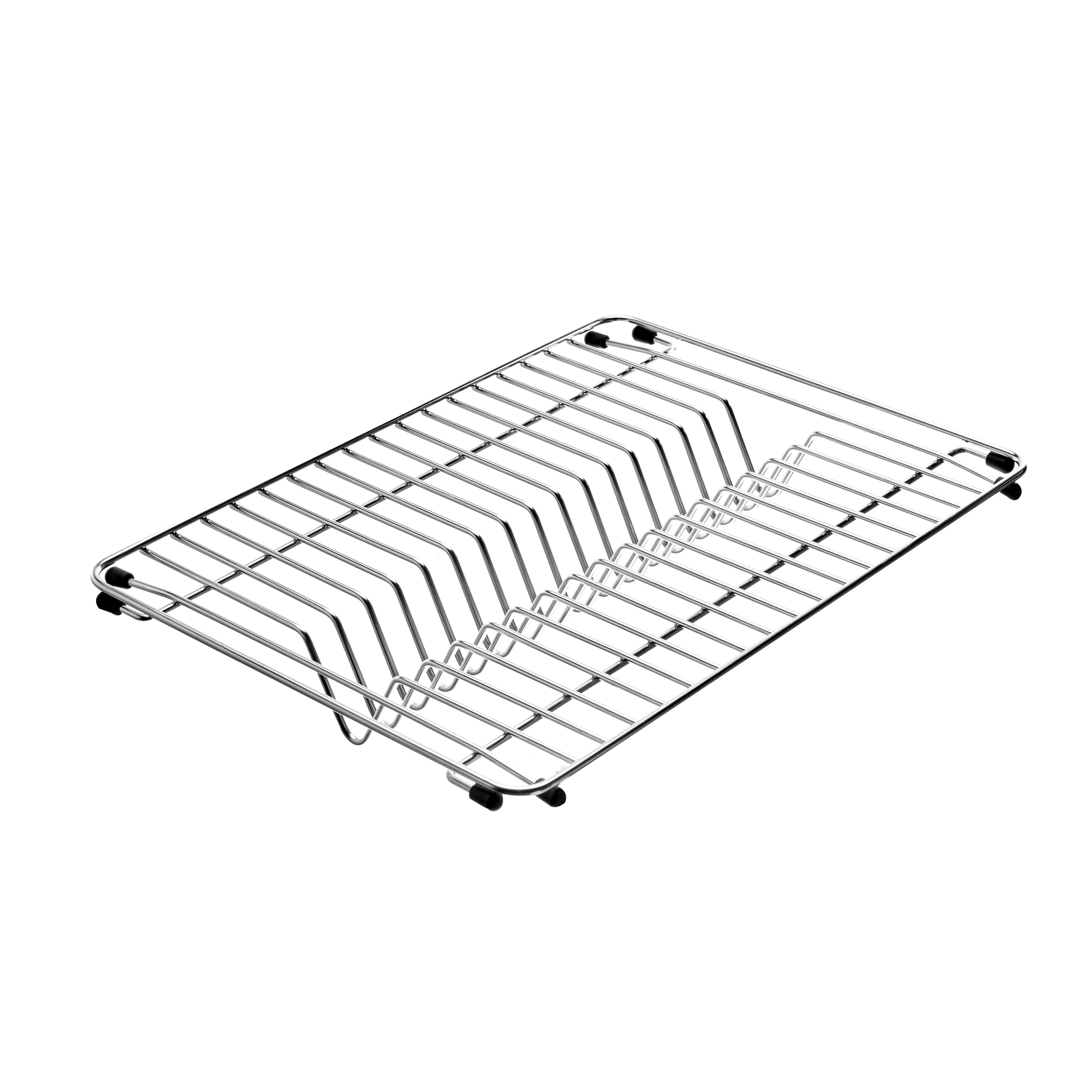 Homebasix Ji-22w-3l Folding Dish Rack, White