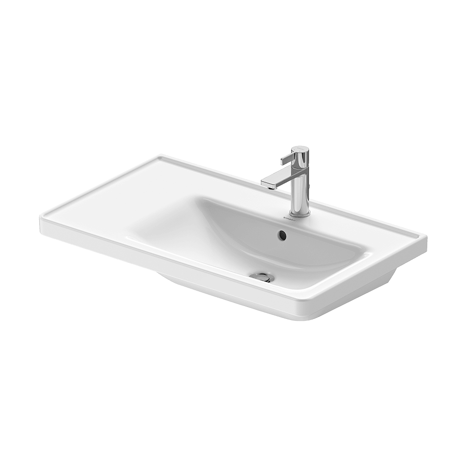 Duravit 237080 D-Neo Furniture Washbasin-Asymmetric | QualityBath.com