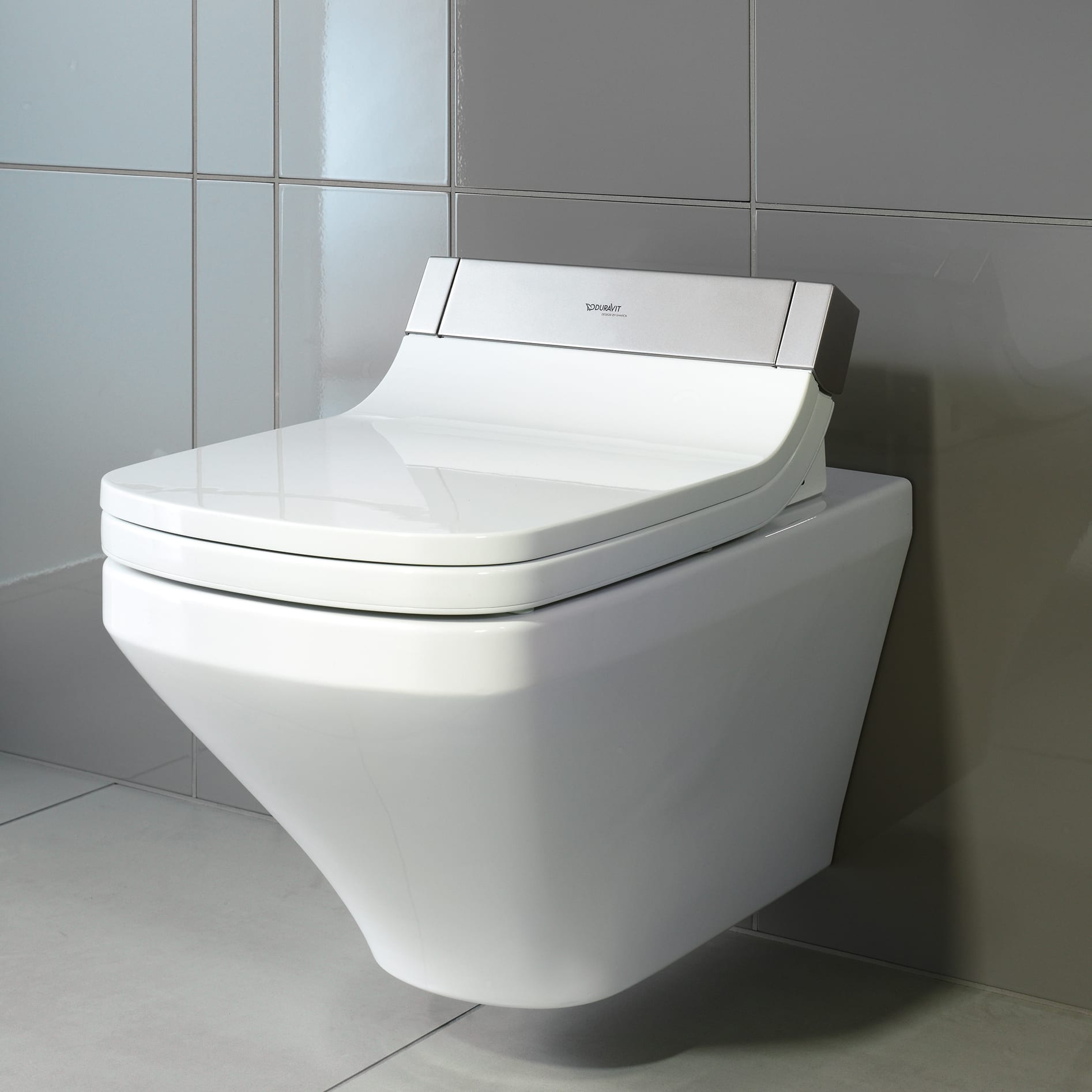 Duravit 2537590092+610200 SET Wall Mount Toilet Set With Sensowash Starck Seat QualityBath.com