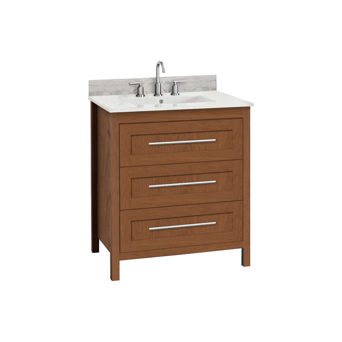 Ancerre Momo Collection Solid Wood Bathroom Vanity Set