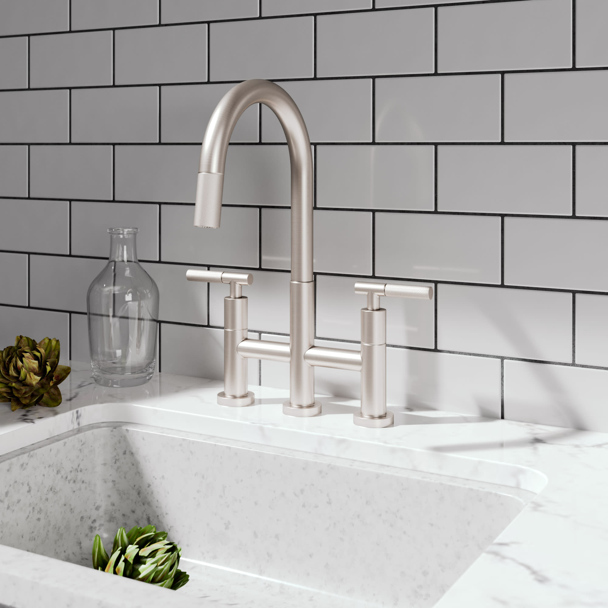 Image result for newport brass satin bronze  Brass kitchen faucet, Brass  kitchen tap, Kitchen marble