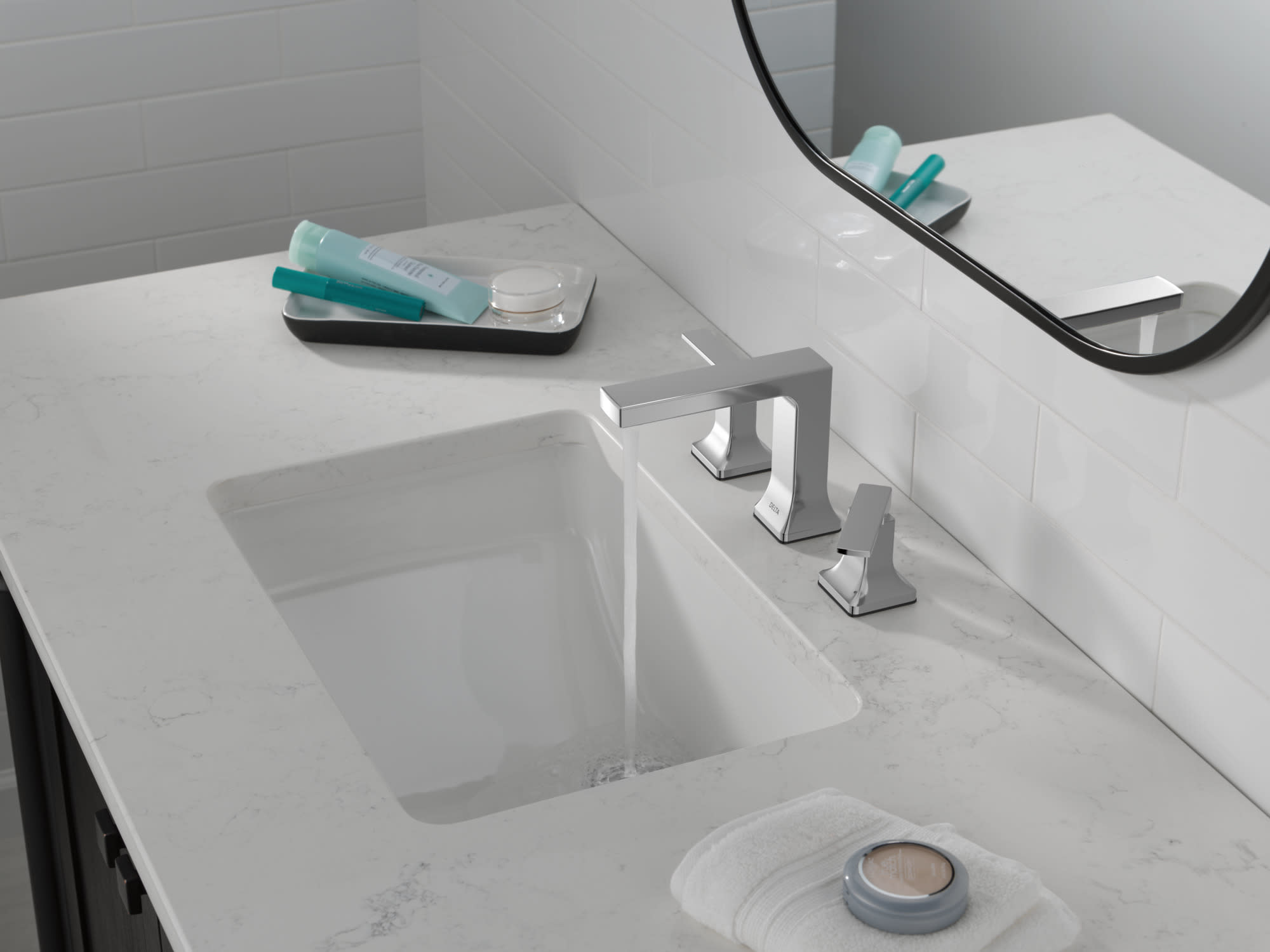 Delta 3537LF-MPU Velum Two Handle Widespread Bathroom Faucet