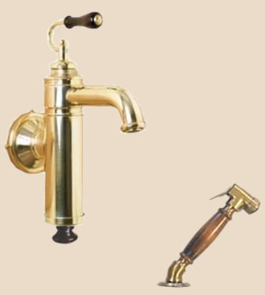 Herbeau 4111 Estelle Kitchen Faucet With Handspray Qualitybath Com