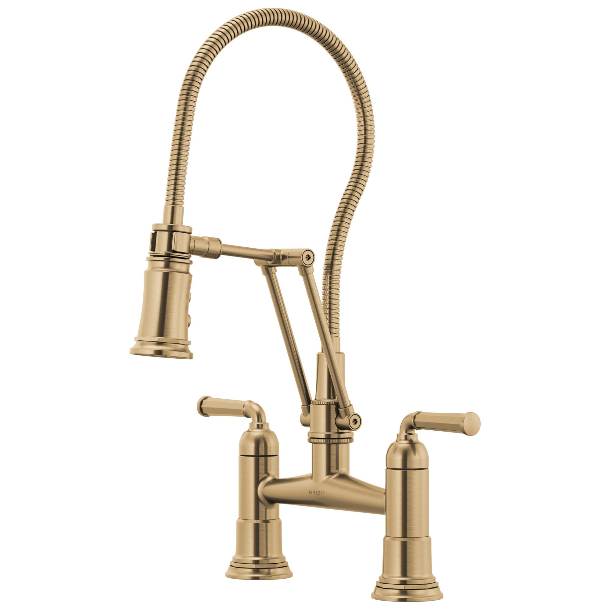 Brizo 62174LF-GL Rook Bridge Faucet With Finished Hose 