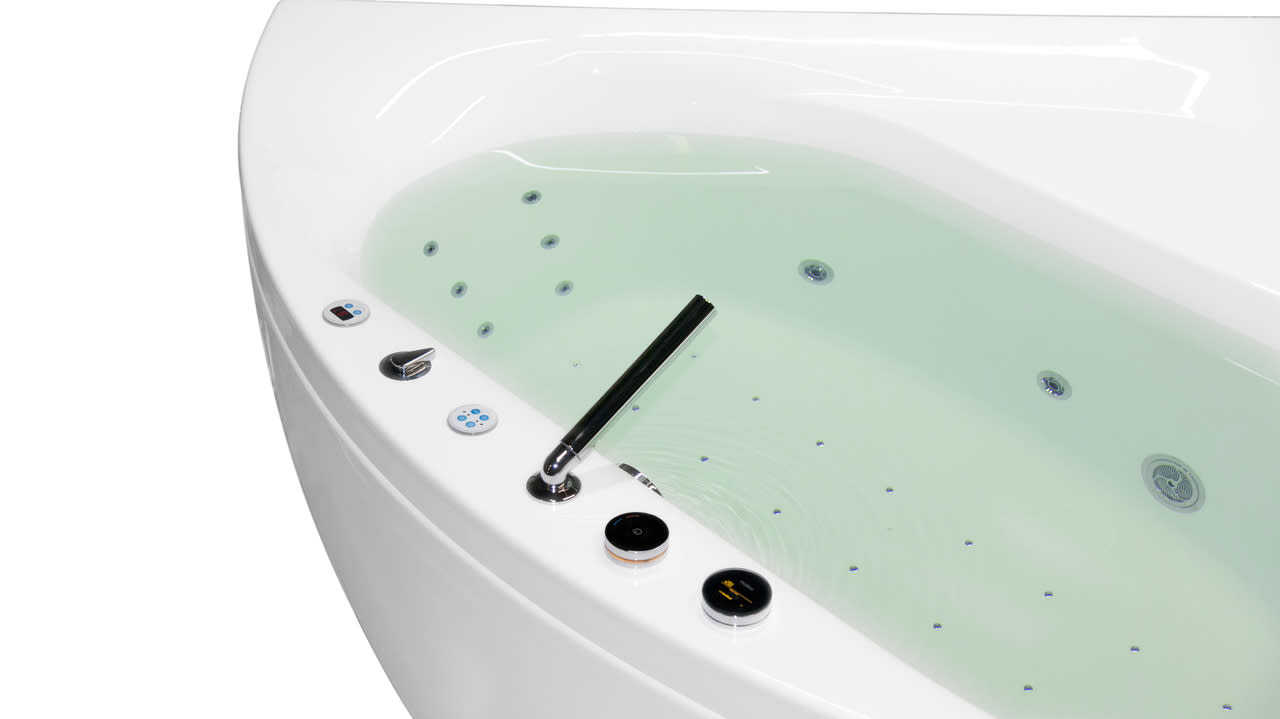 Aquatica Olivia-Wht-Spa-Int Olivia Spa Jetted Bathtub