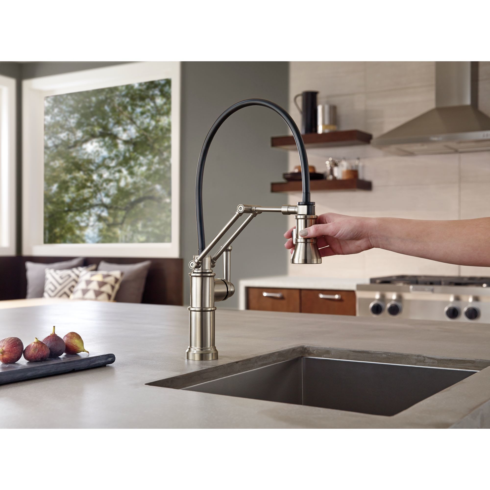 Brizo 63225lf Artesso Single Handle Articulating Arm Kitchen Faucet
