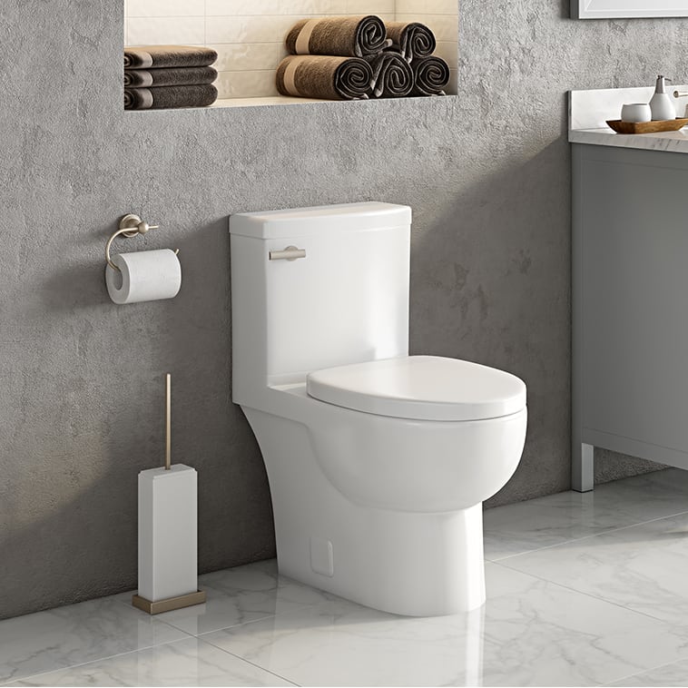 Malibu Home Malibu II Compact Elongated Seat Two Piece Rimless Toilet