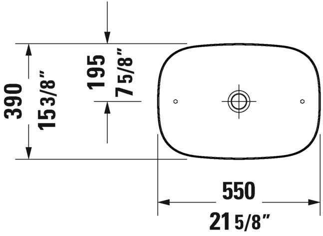 Duravit 237355 Zencha Above Counter Washbowl | QualityBath.com