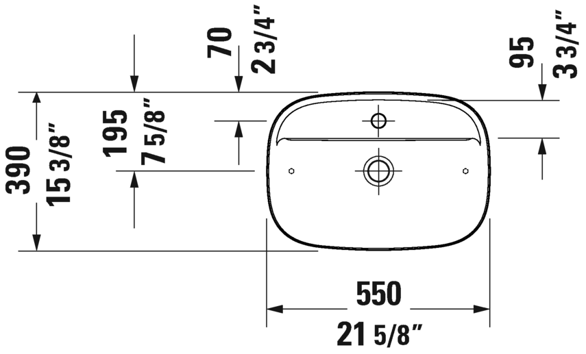 Duravit 237455+237455 Zencha Set Of Two Above Counter Washbowls