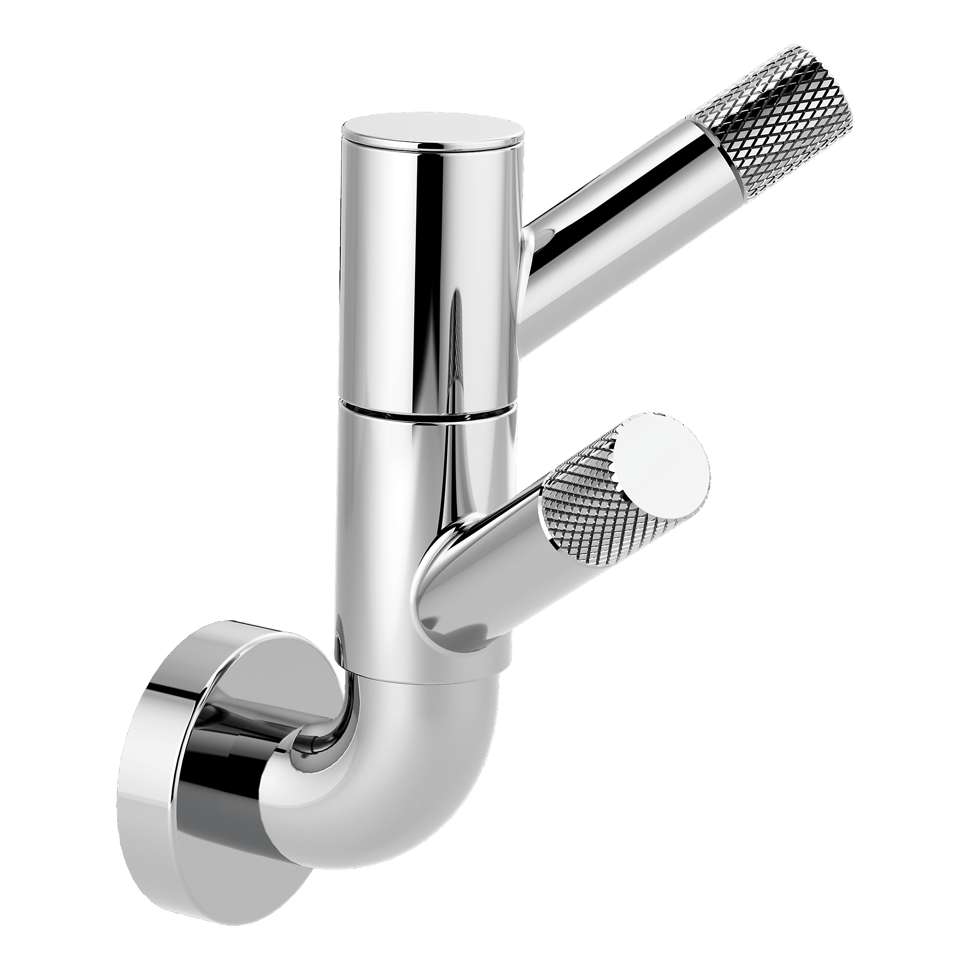 Brizo 693537-PC Litze Rotating Double Robe Hook With Knurling