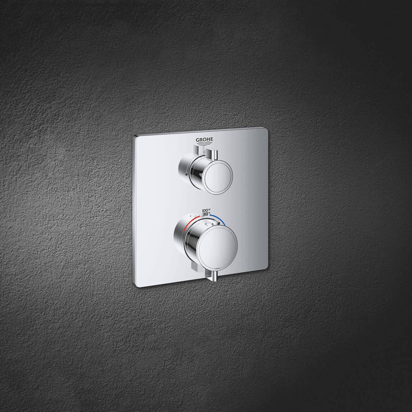 Grohe 24110 Grohtherm Single Function 2 Handle Thermostatic Trim