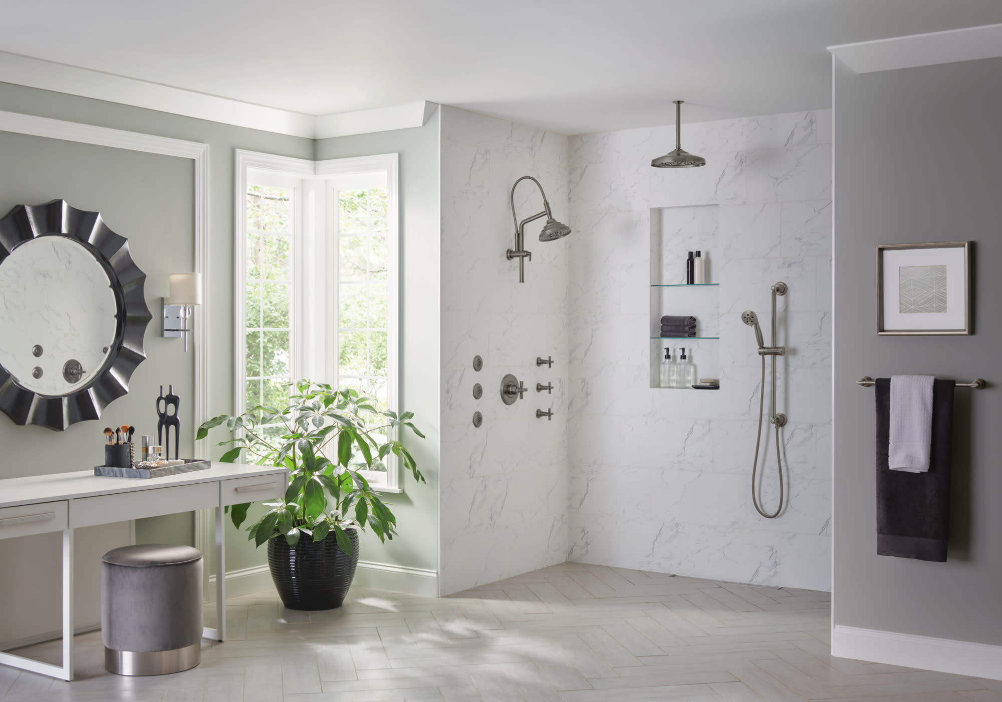 Brizo 74795-SL Essential Shower Series Classic Round Slide Bar