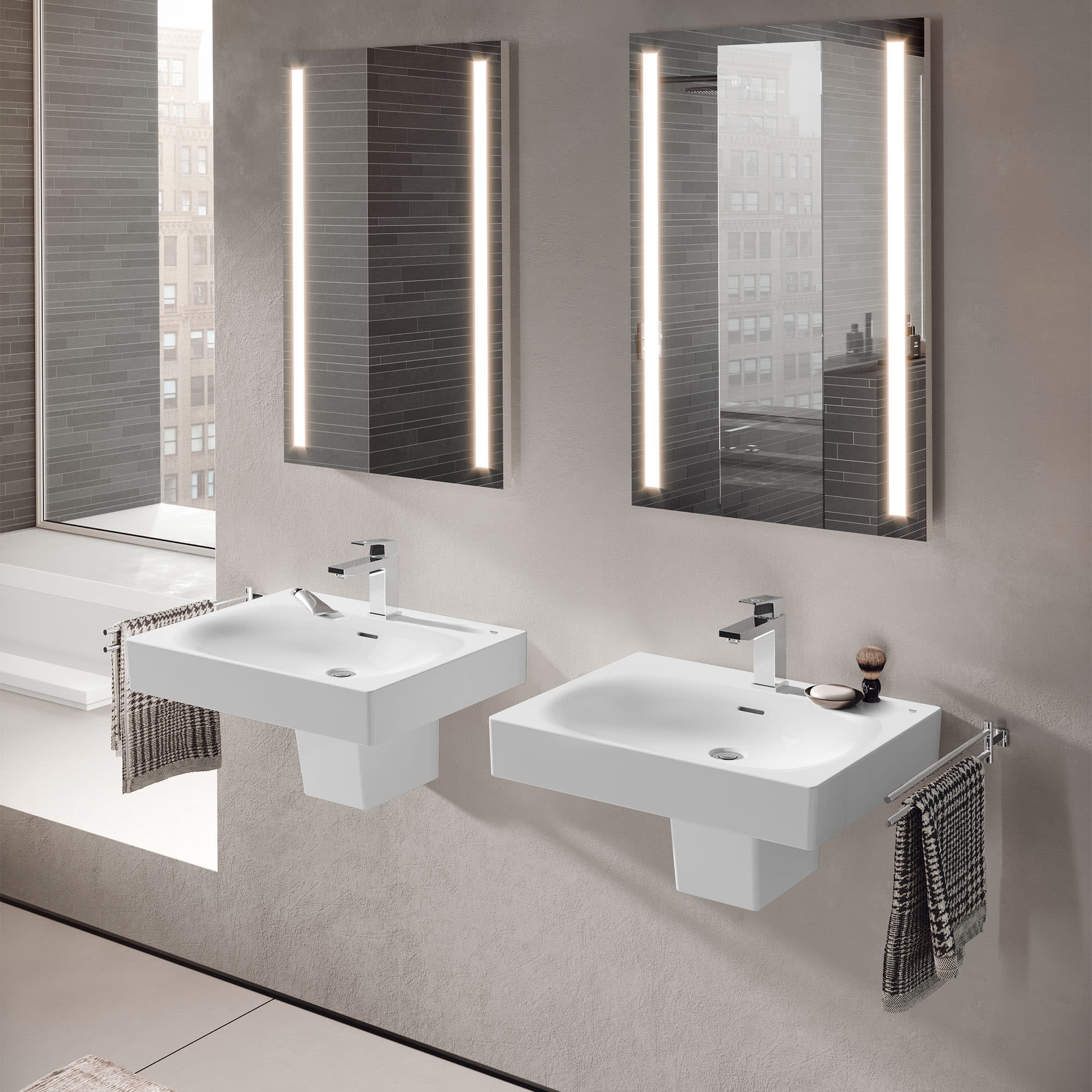 Grohe 39657000 Eurocube Wall-Hung Sink Shroud | QualityBath.com