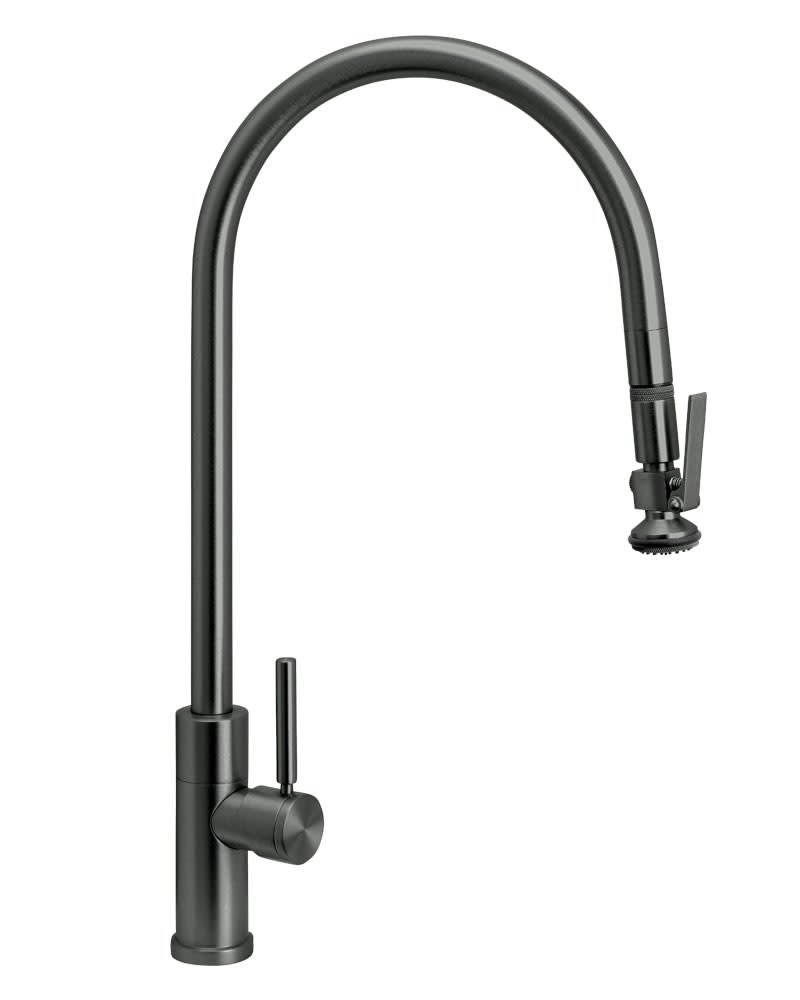 Waterstone 9750-ORB Modern Plp Extended Reach Pull Down Faucet With Lever  Sprayer