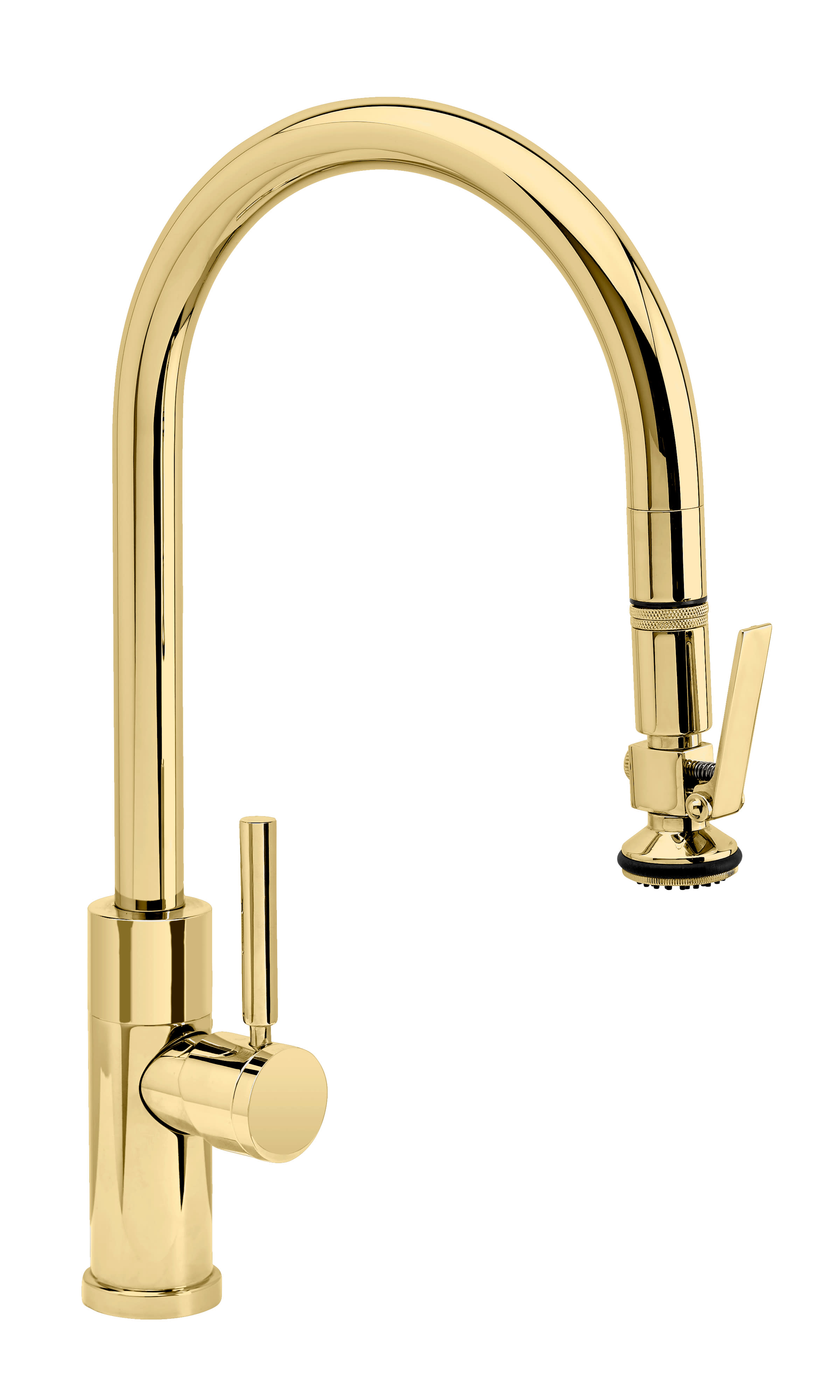 Waterstone 9850-4-MB Modern Plp Pull Down Faucet With Soap Dispenser, Air  Switch And Air Gap