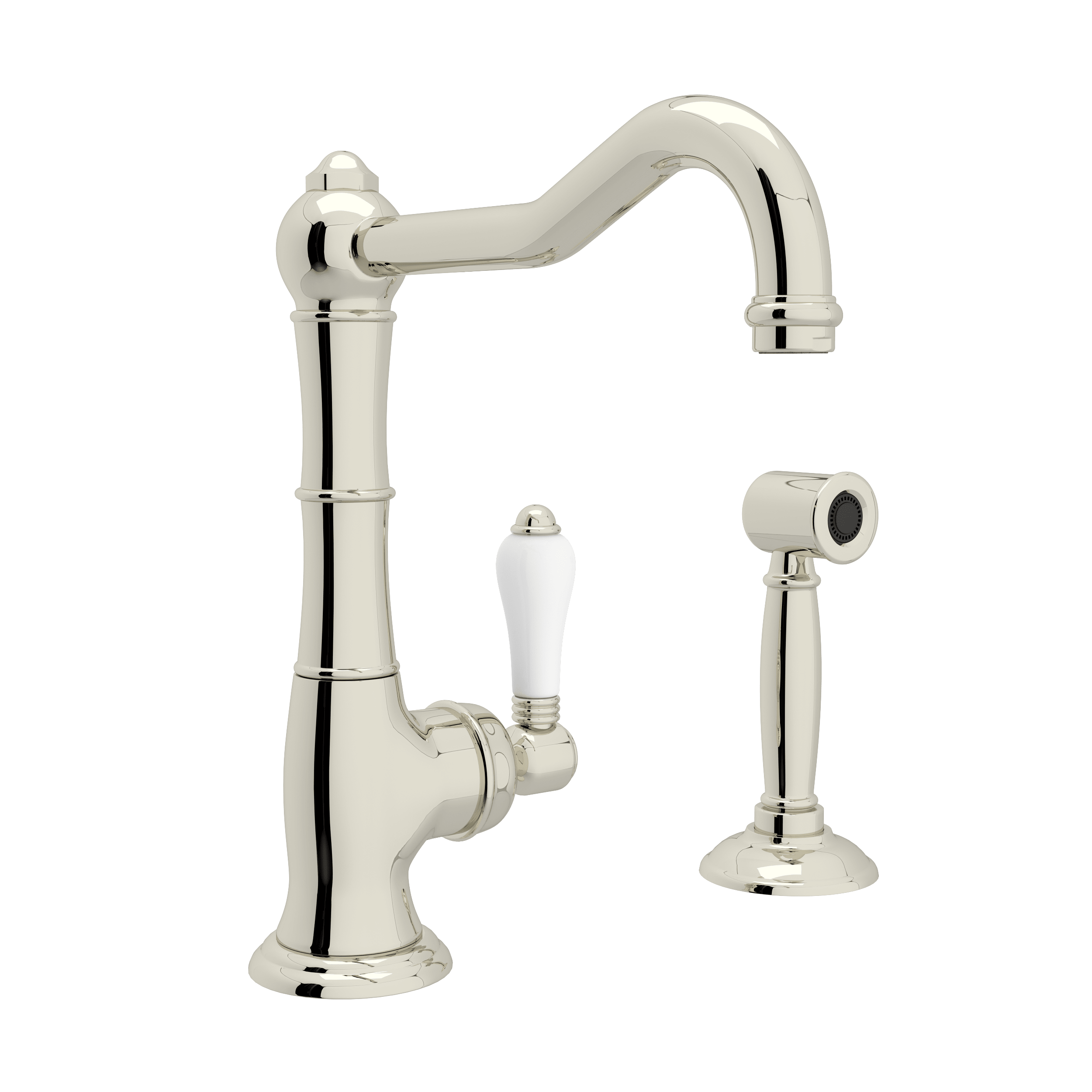 Rohl A3650/6.5LPWSPN-2 Cinquanta Single Side Lever Bar/Food Prep Faucet  With Sidespray