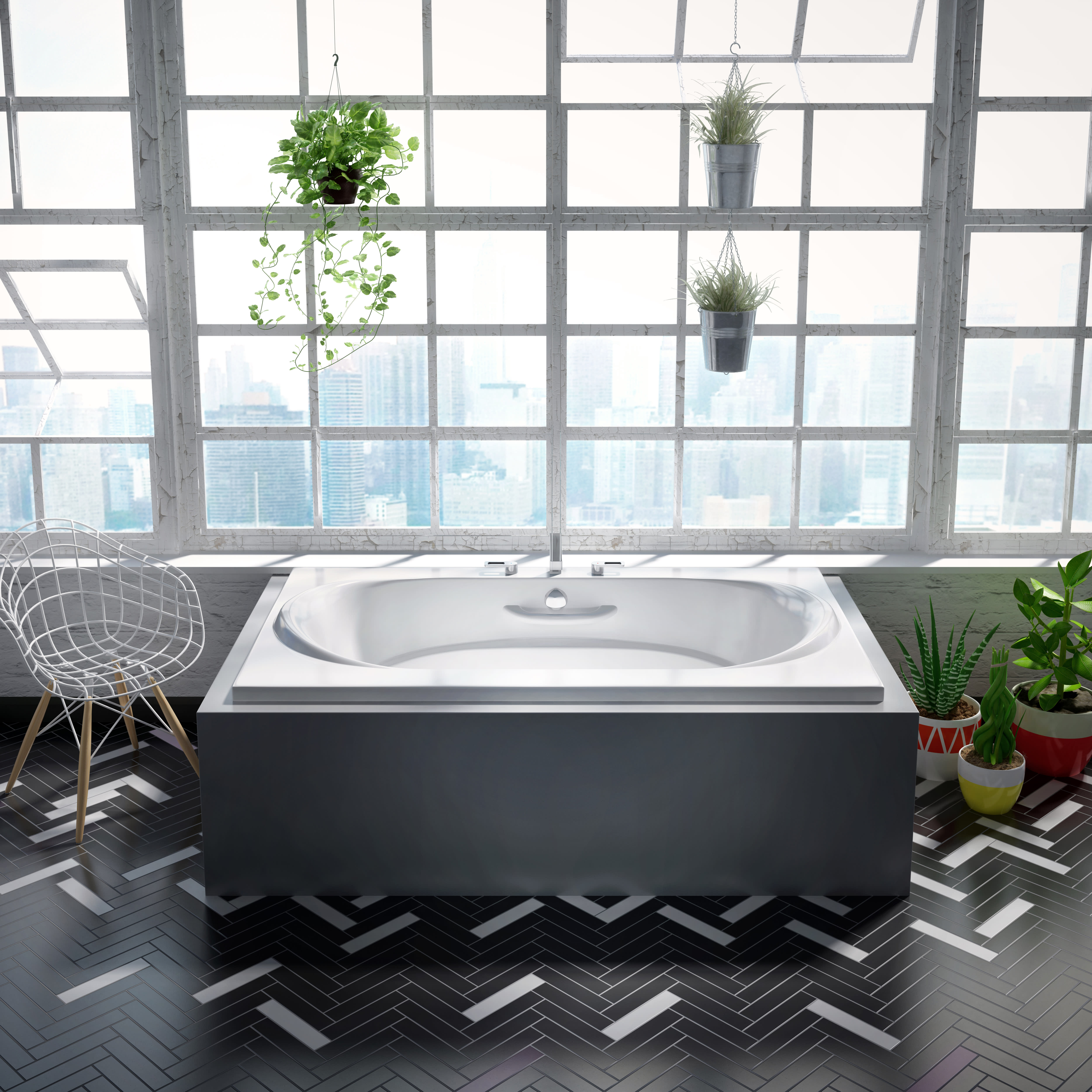 Bain Ultra BAMSRB00T-01 Amma Thermomasseur Tub | QualityBath.com