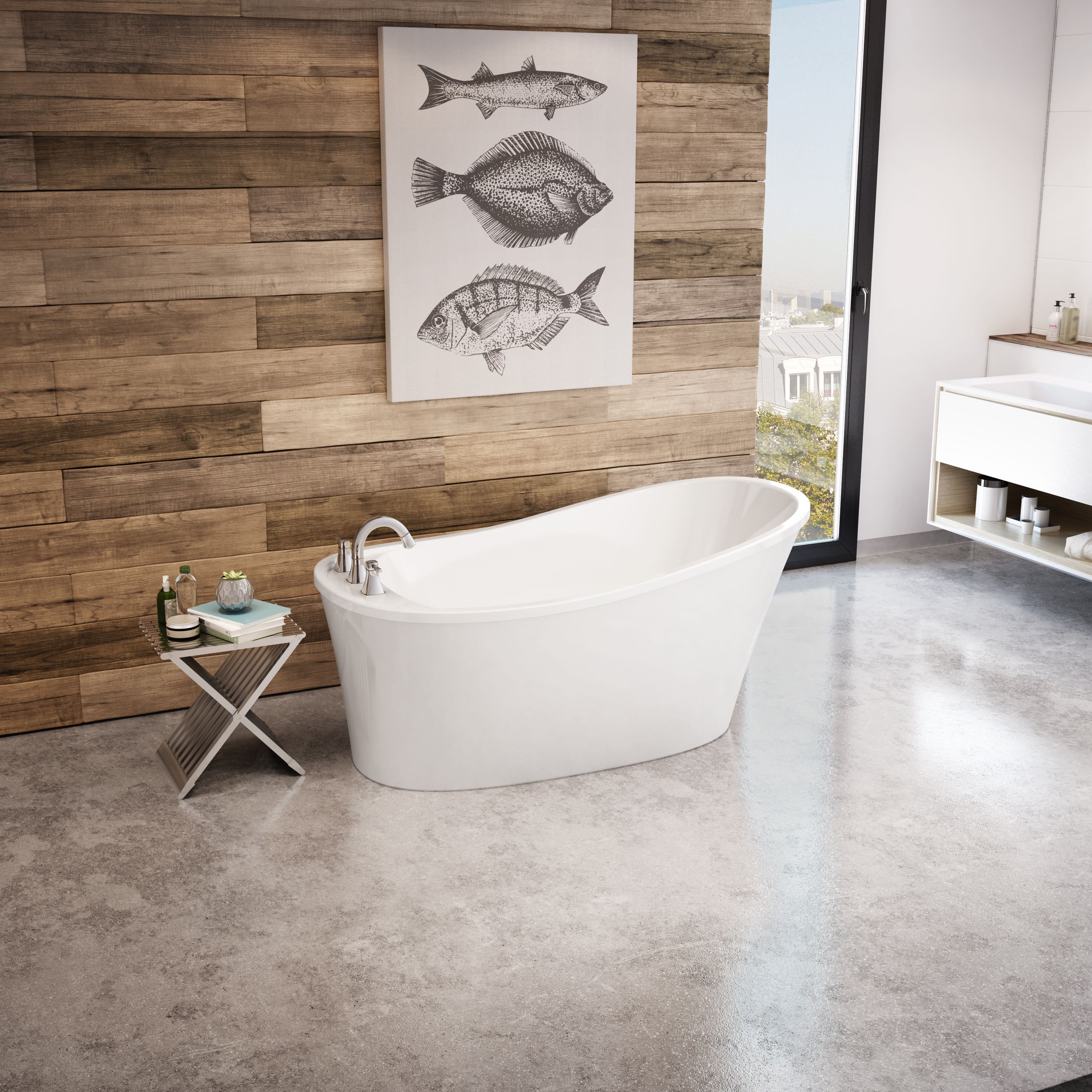 maa Maax 106266 Ariosa 6032 Freestanding Soaker Tub