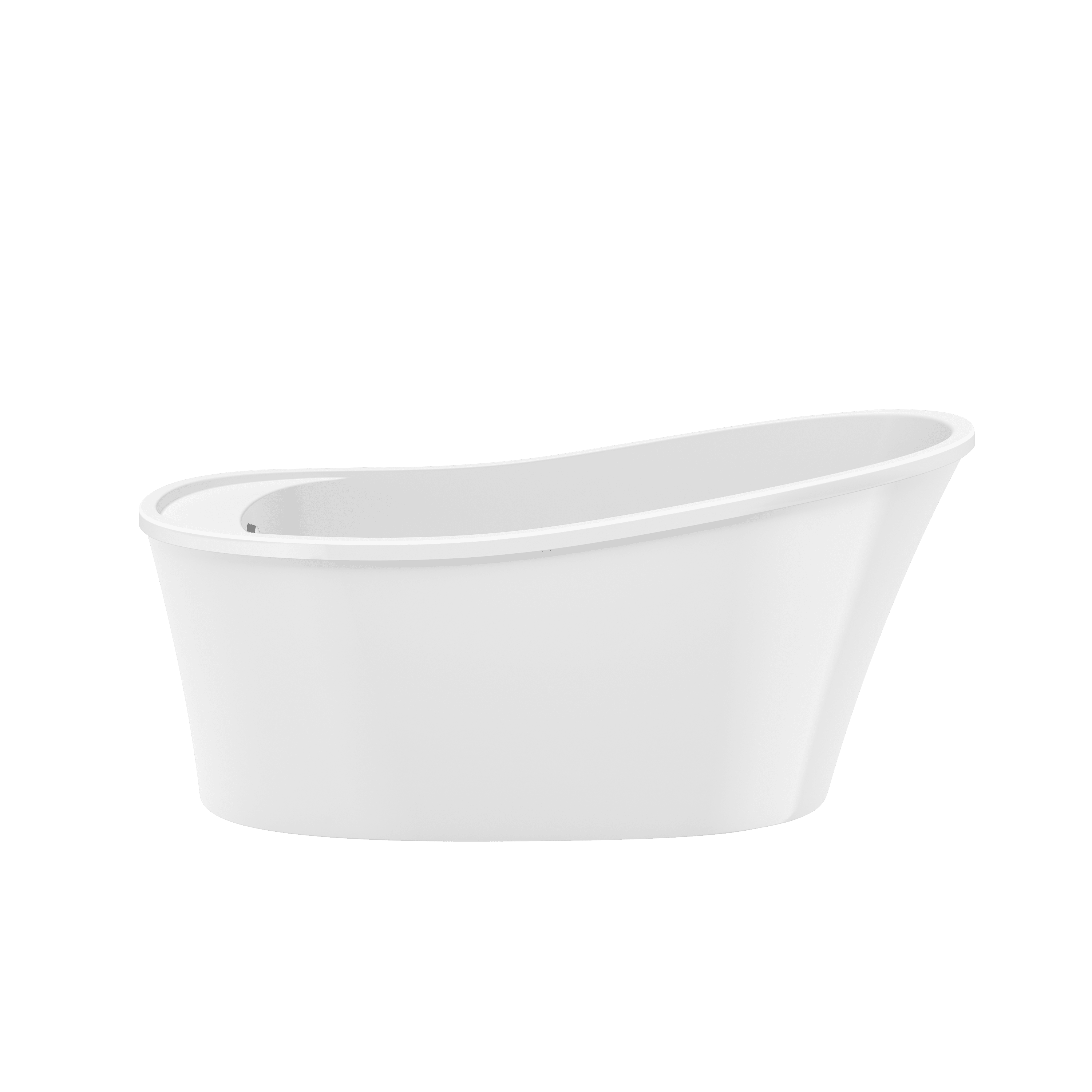 yu　0527 Ariosa 6032 Acrylic Freestanding End Drain Bathtub in White