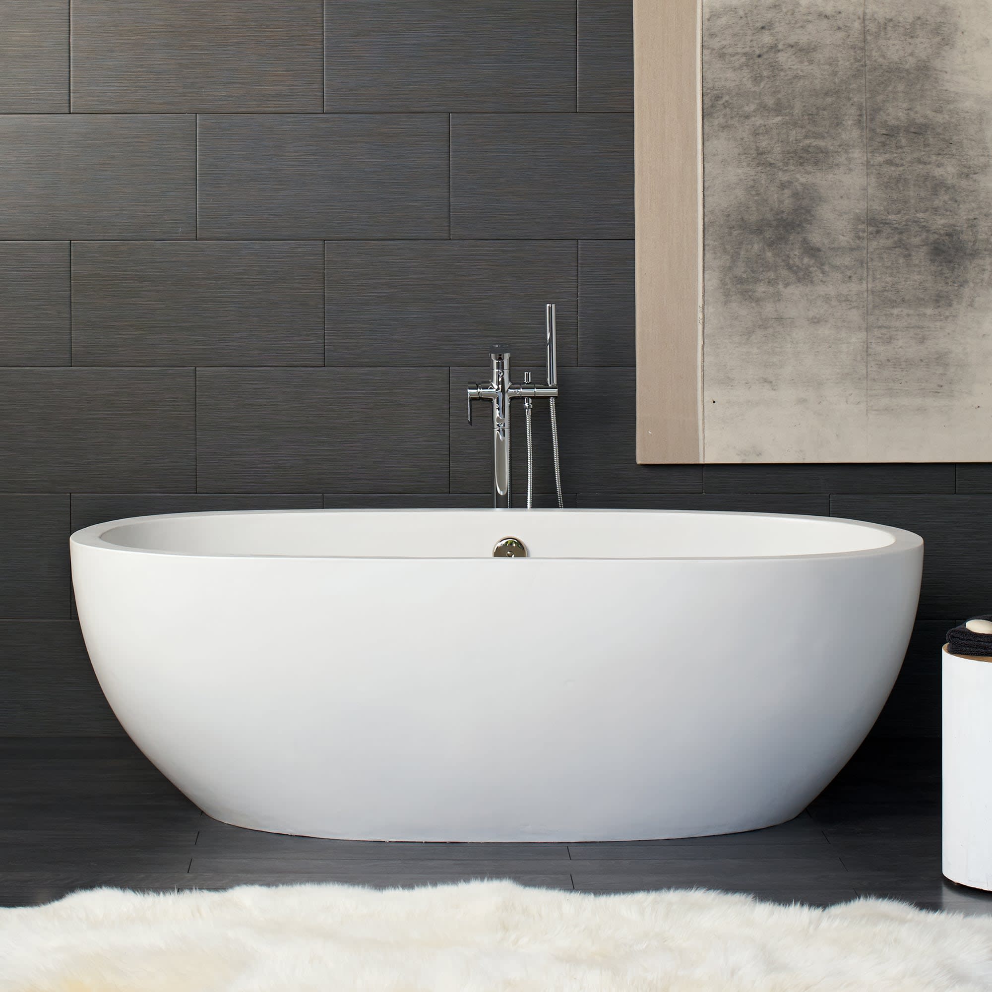 その他 1/6 native bath tub Avalon-62-Concrete-Bathtub-Ash