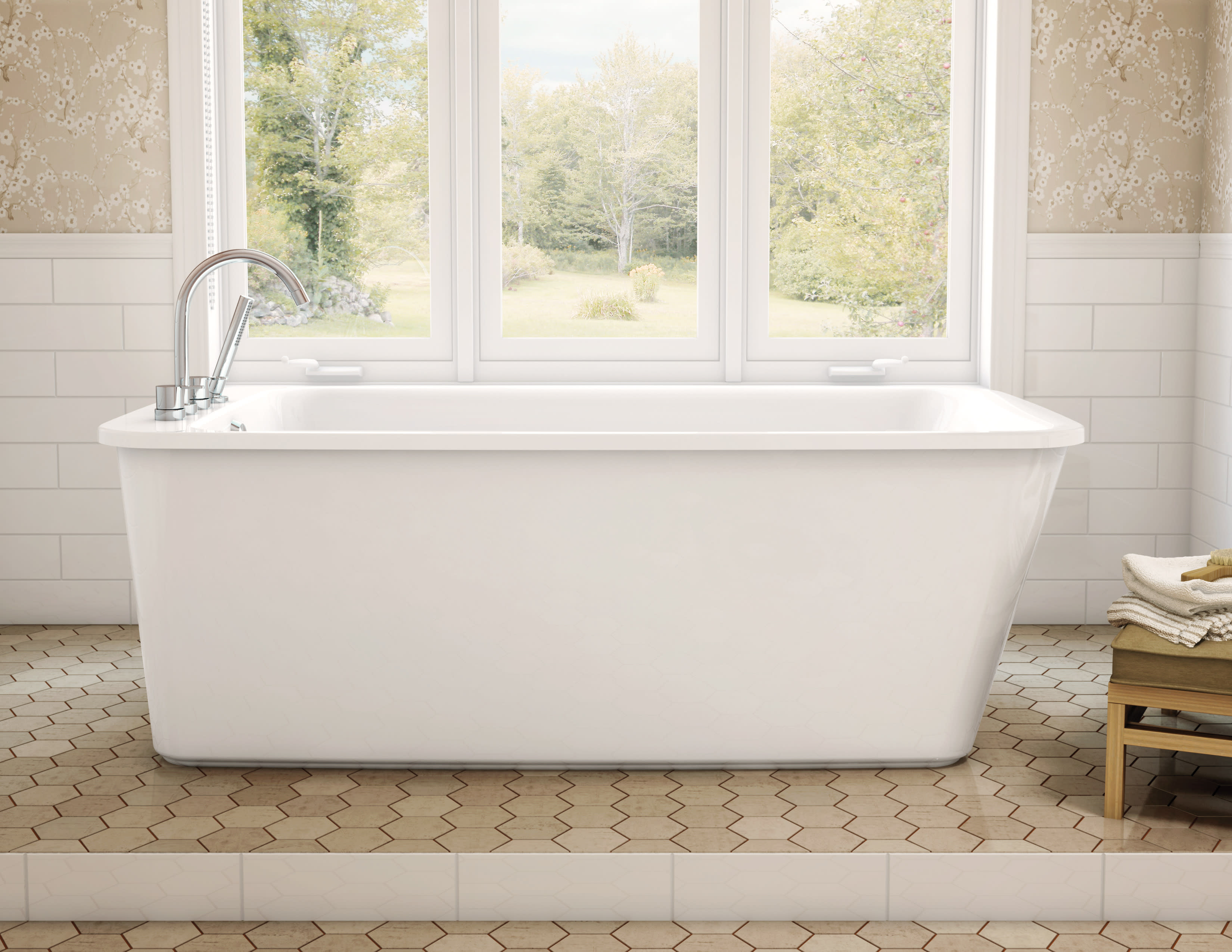 Maax 105798-000 Lounge Freestanding Soaker Tub | QualityBath.com