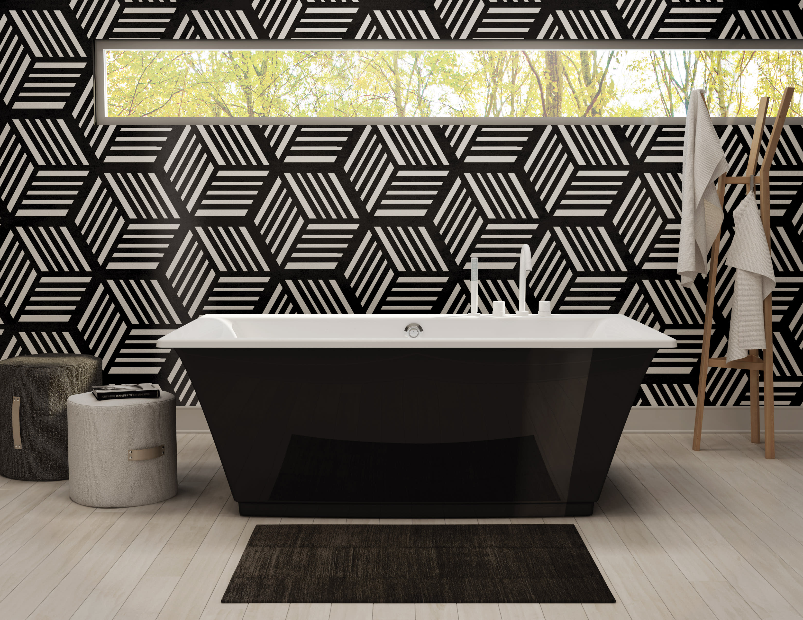 Maax 105742-000 Optik 6636 F Freestanding Soaker Tub