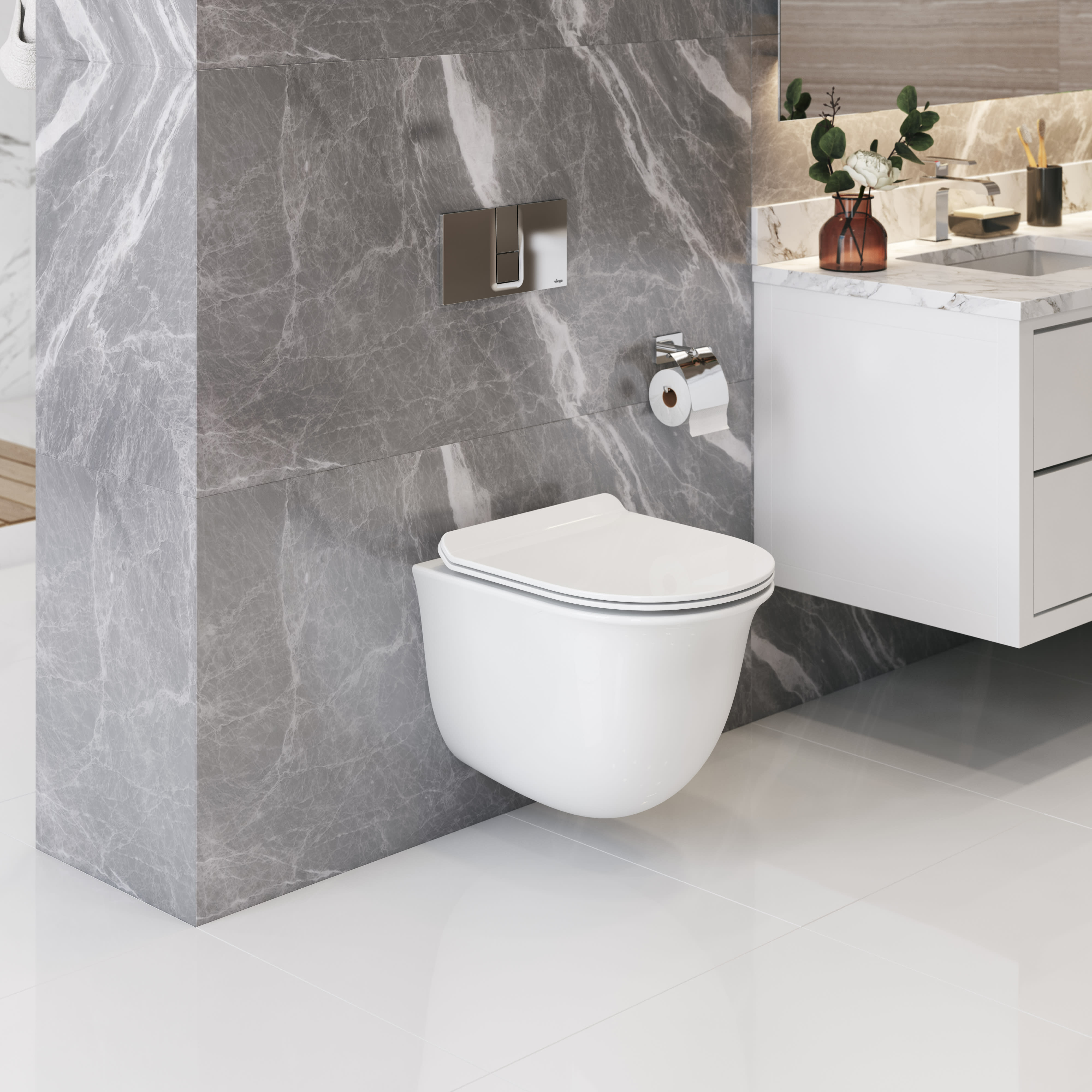 Icera C-5510.01 Lily Wall Hung Toilet | QualityBath.com