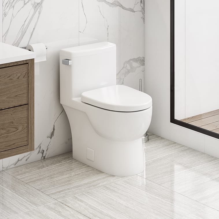 Icera C-6360.01 Malibu Ii One Piece Compact Toilet | QualityBath.com