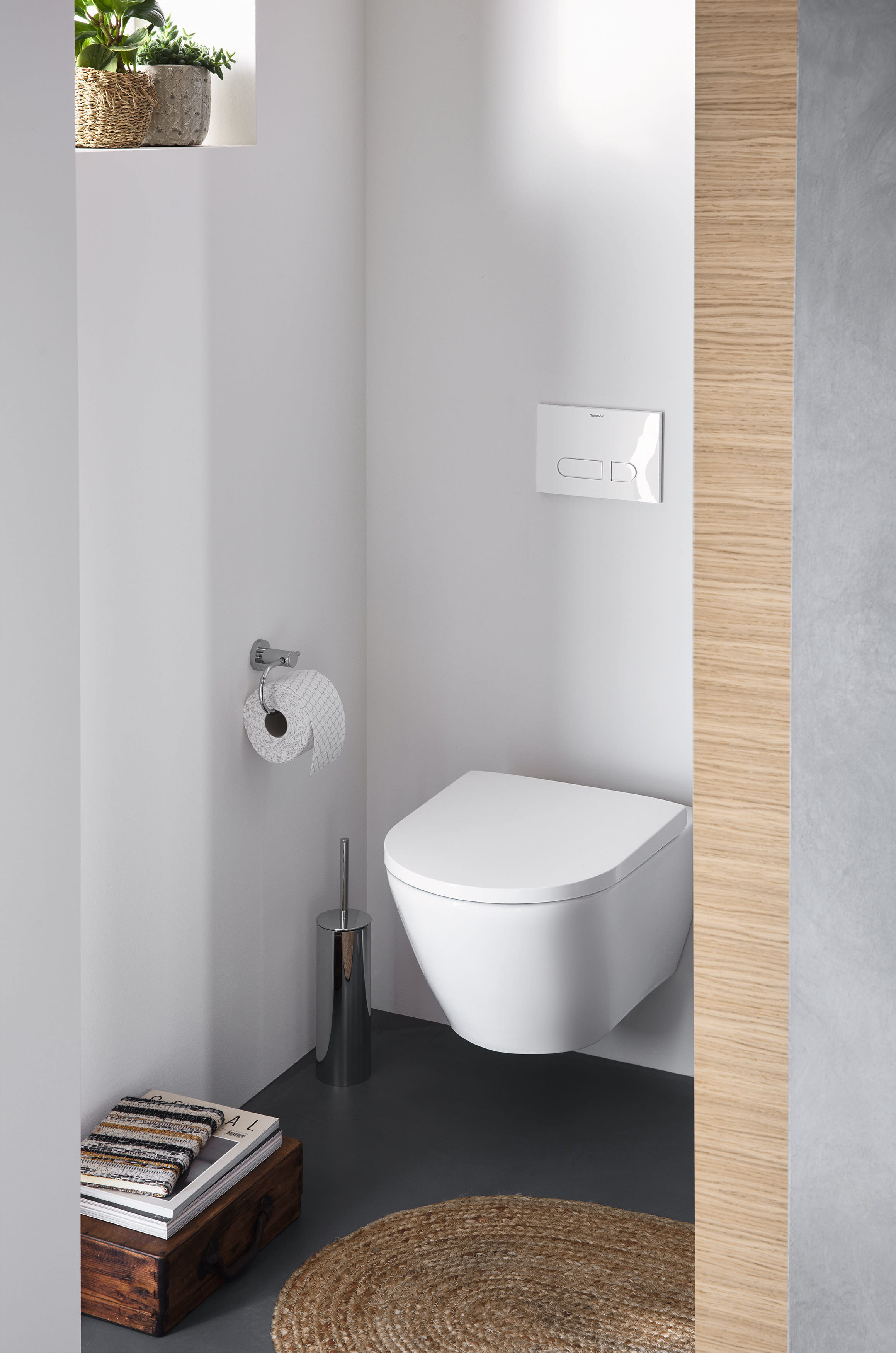 Duravit 257709 D-Neo Wall Mount Rimless Toilet | QualityBath.com