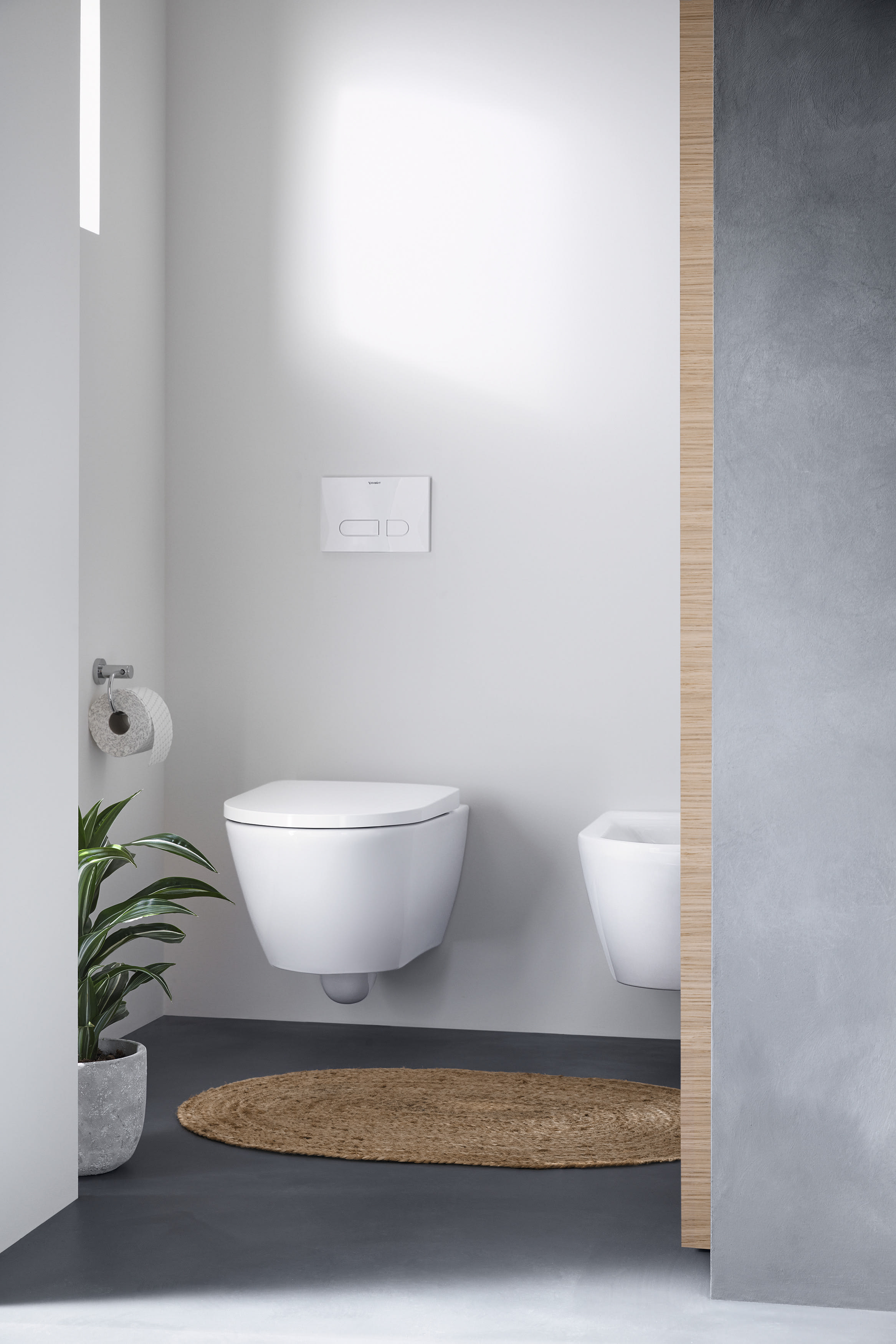 Duravit 2577092092 D-Neo Wall Mount Rimless Toilet