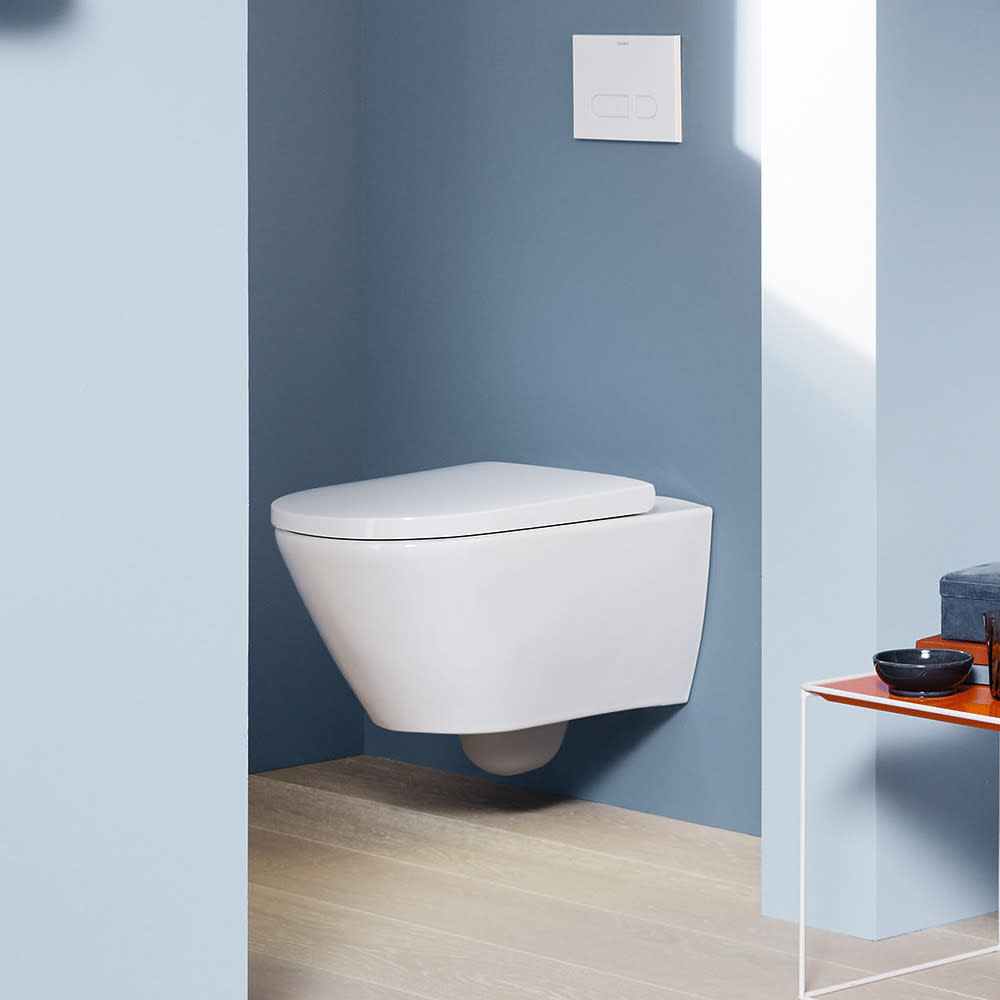 Duravit 2577092092 D-Neo Wall Mount Rimless Toilet | QualityBath.com
