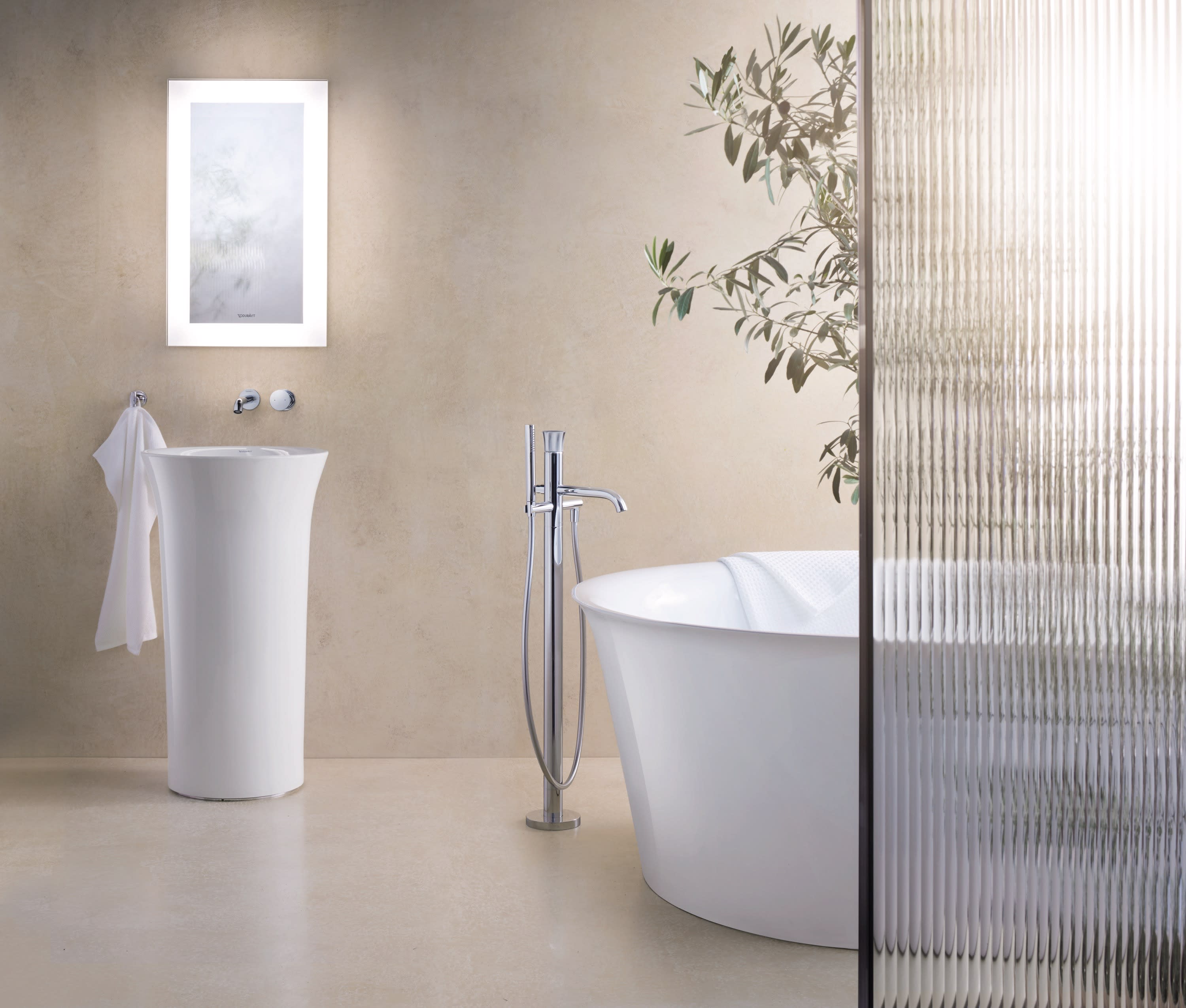 Duravit 2703500070 White Tulip Freestanding Washbasin