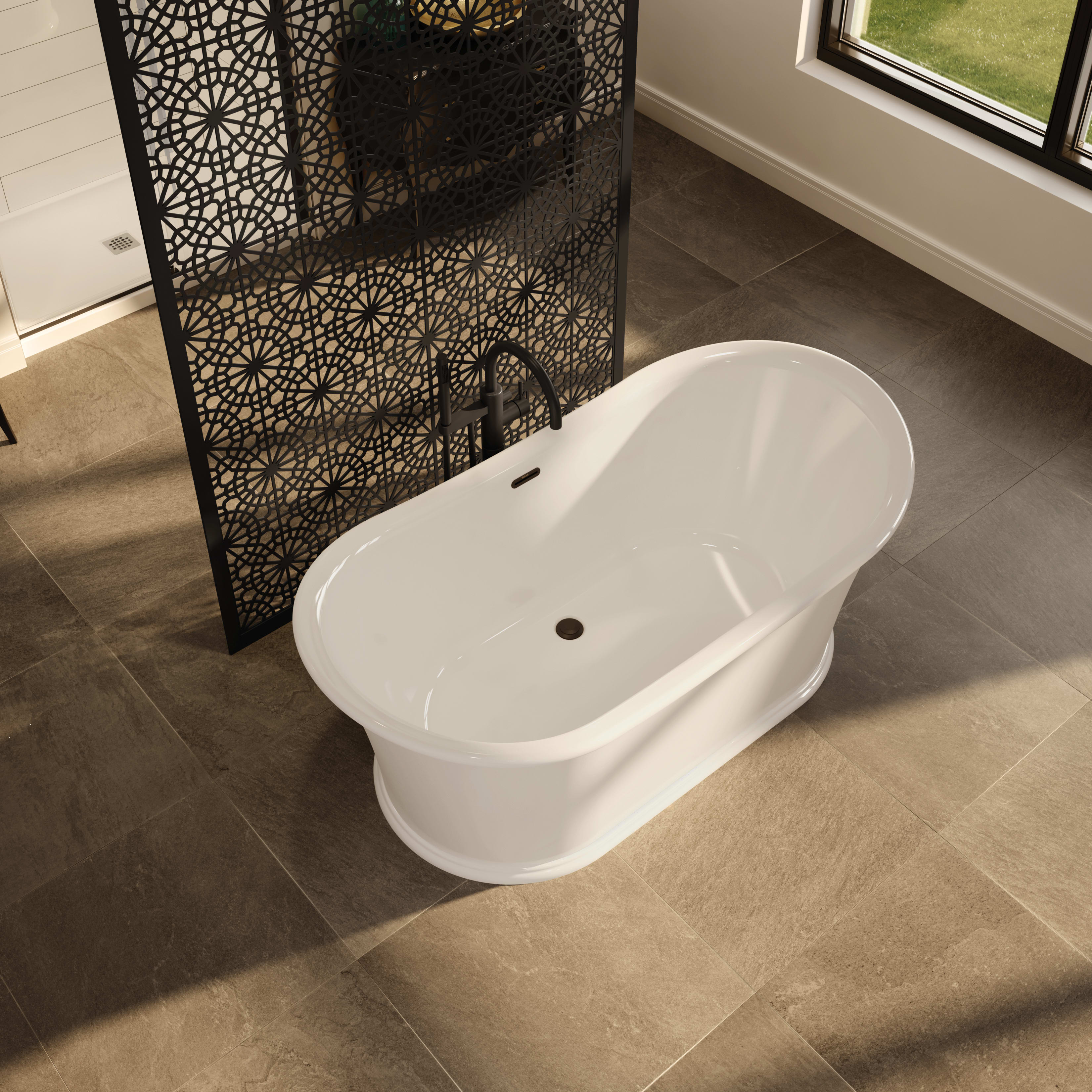 Maax 106389-000-001-000 Elina Freestanding Soaker Tub