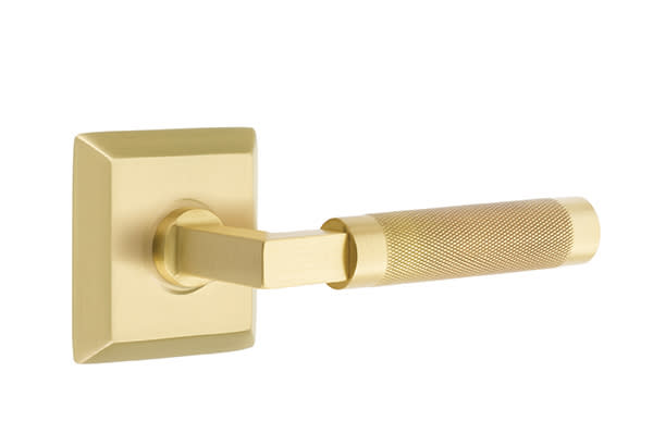 感謝の声続々！ Emtek C8231US10B.LSUS15.KNUS14 Select Knurled Lever Handle 靴
