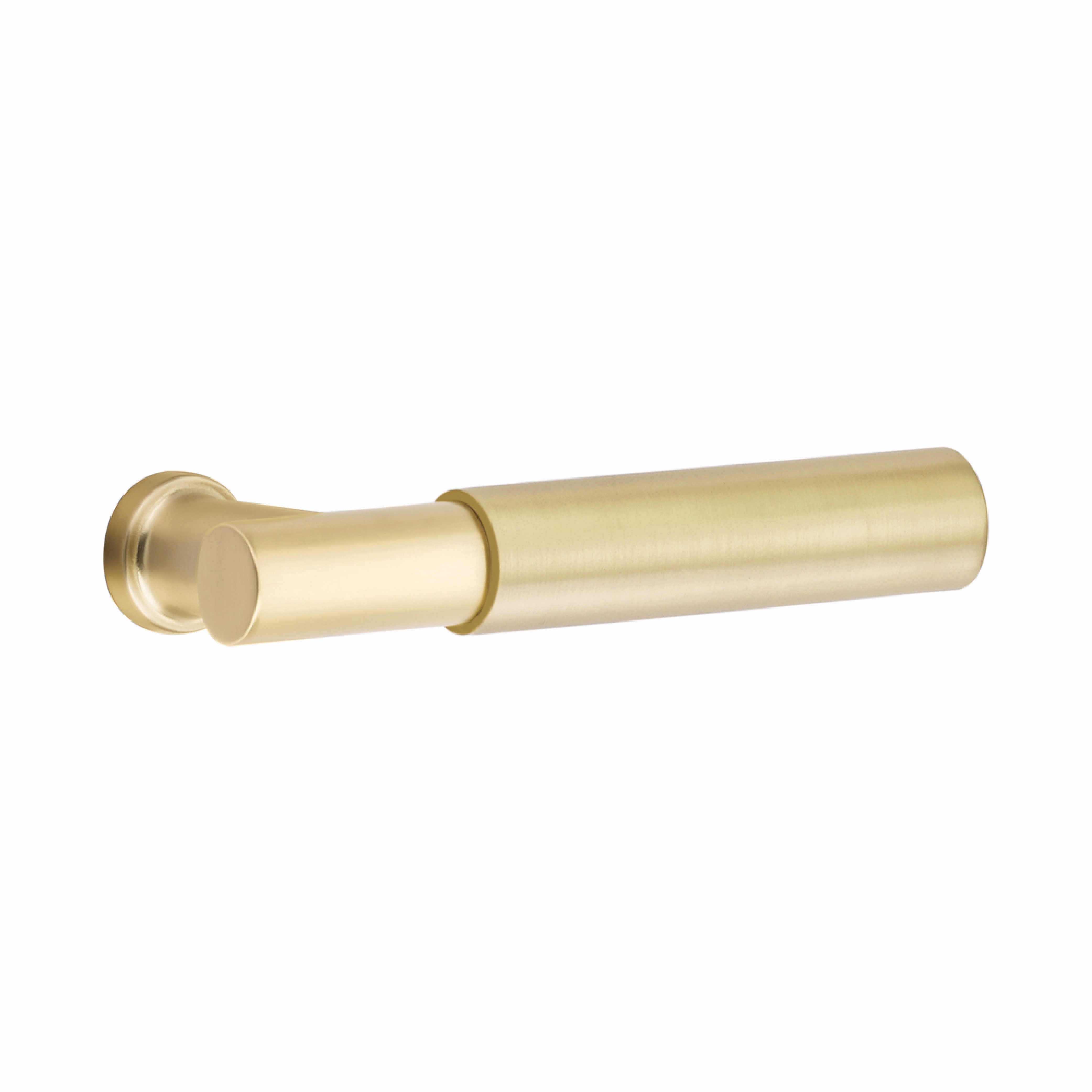 Emtek C5052US4.TAUS4.SMUS15.LH Select Smooth Lever Handle With T-Bar Stem  And Modern Rectangular Rosette | QualityBath.com