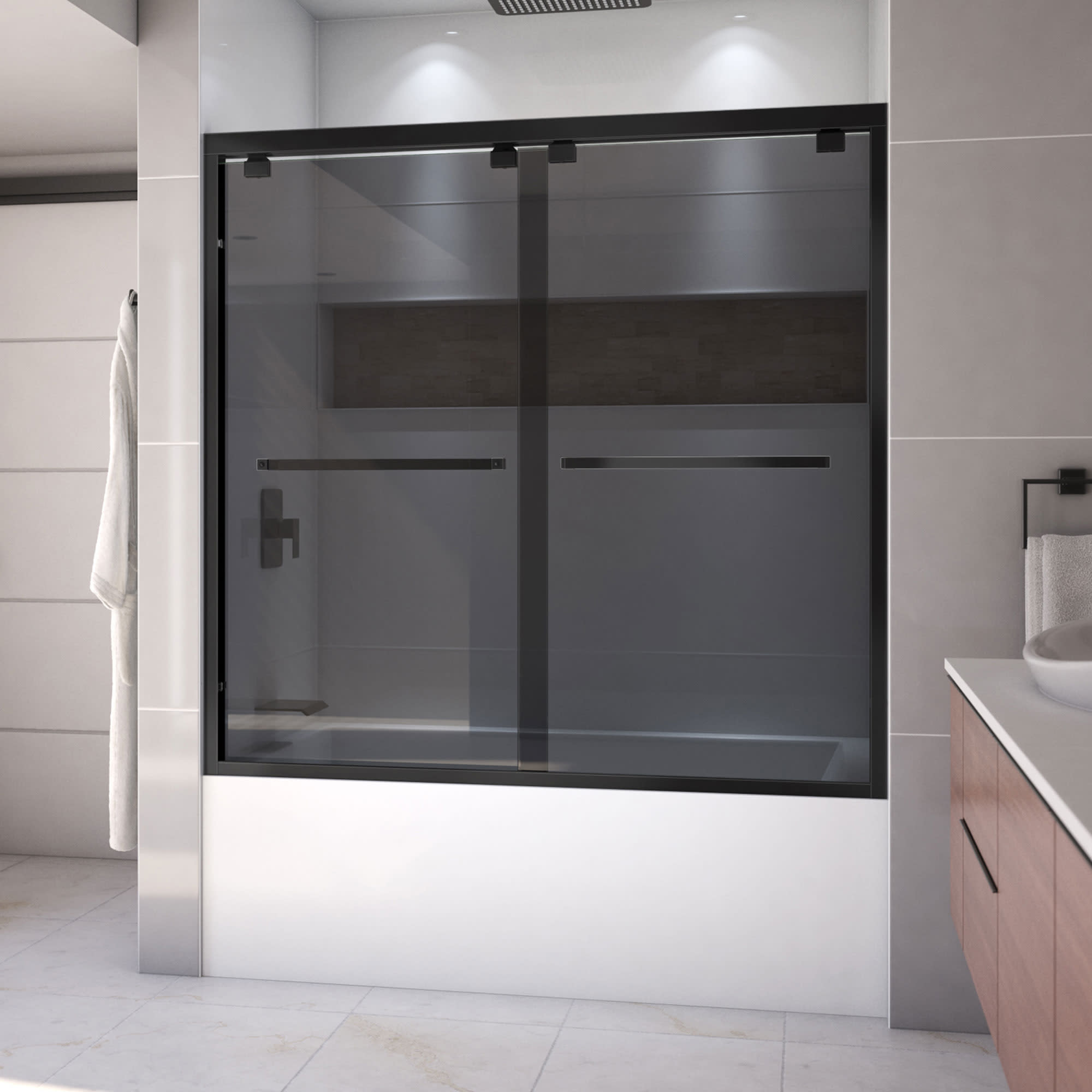 DreamLine SHDR-166058G Encore Tub Door With Smoke Gray Glass