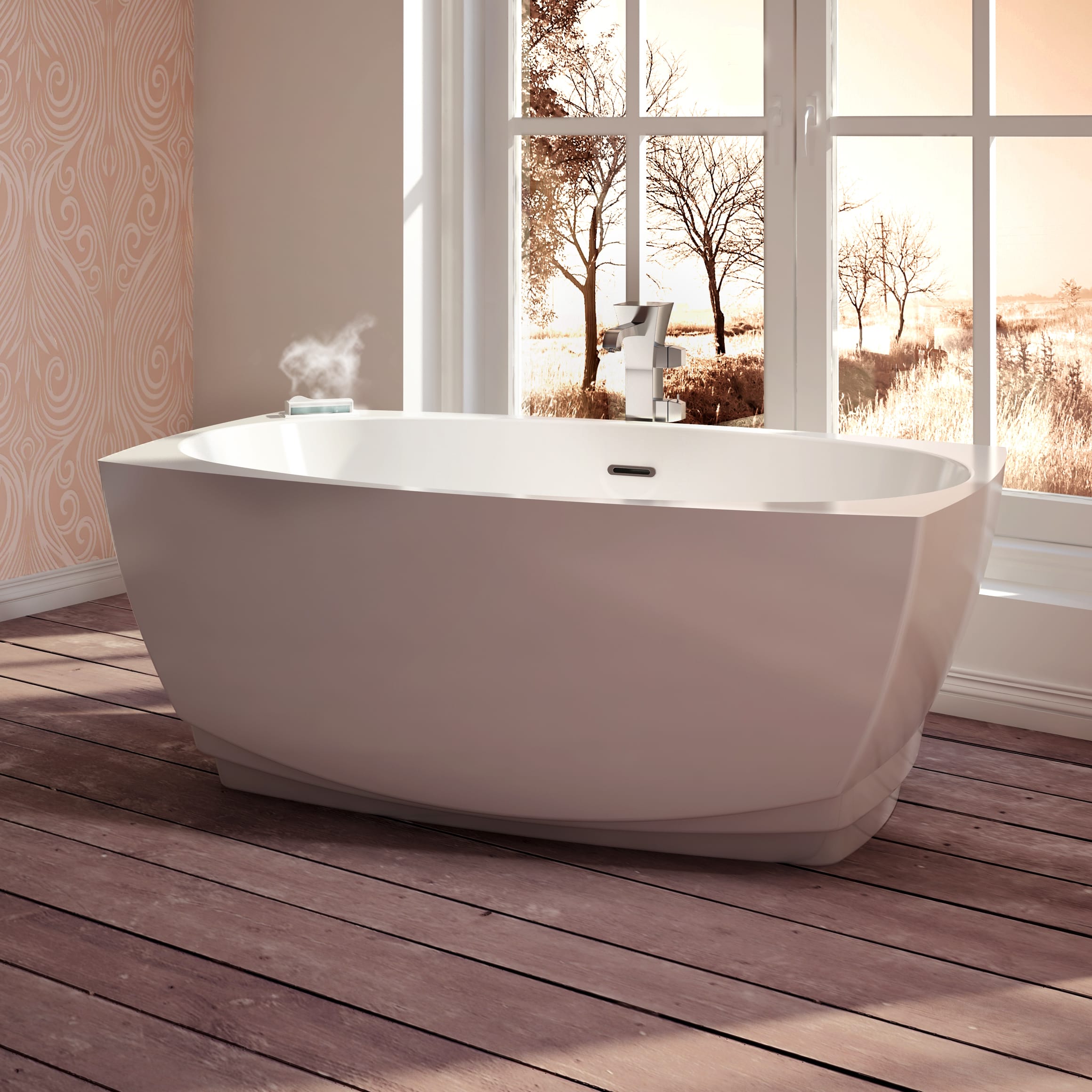 【お年玉セール特価】 Esthesia BEA3RF00N Ultra Bain Freestanding Tub Soaker ボディ・フェイスケア