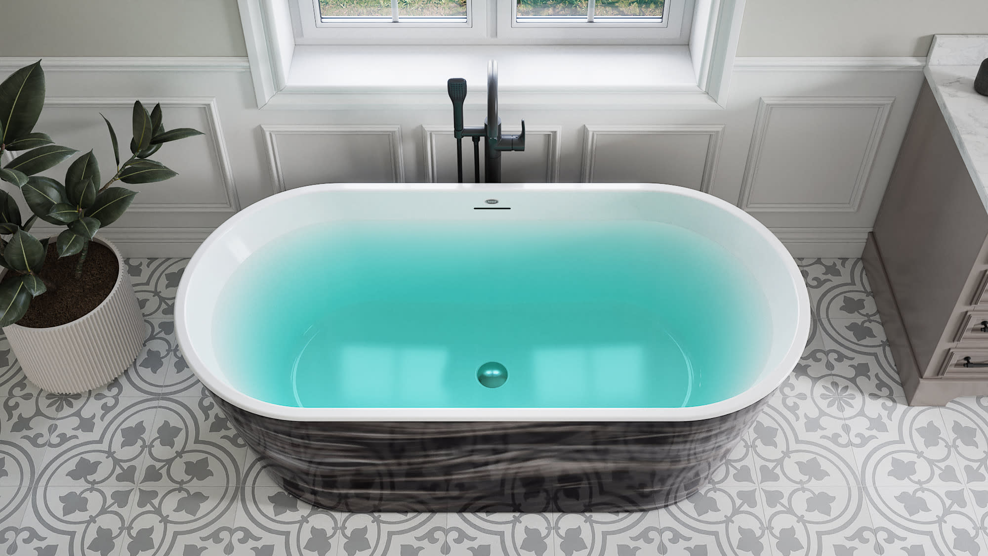 Jacuzzi CELESTE6732S Celeste Freestanding Soaking Tub