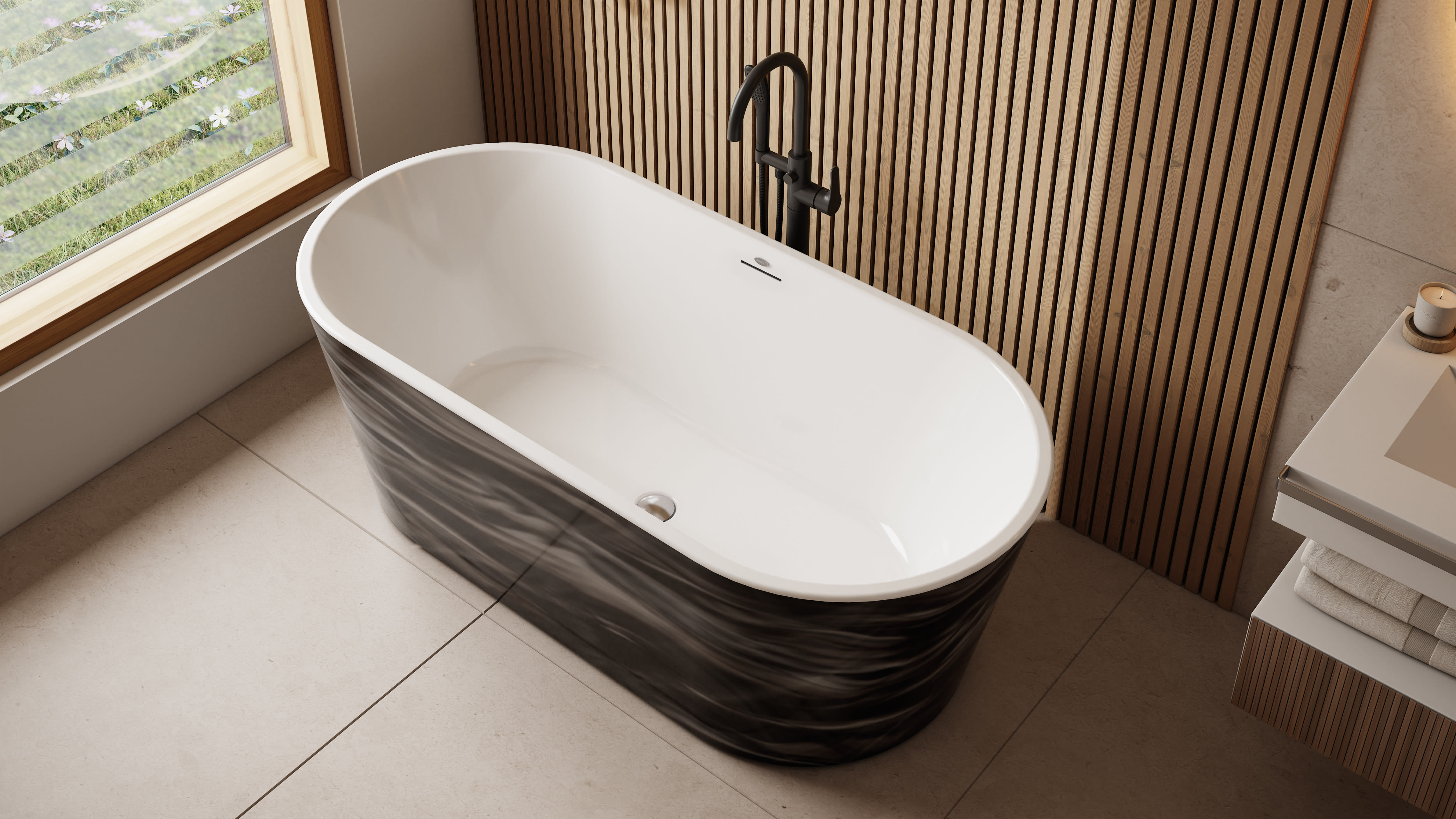 Jacuzzi CELESTE6732S Celeste Freestanding Soaking Tub