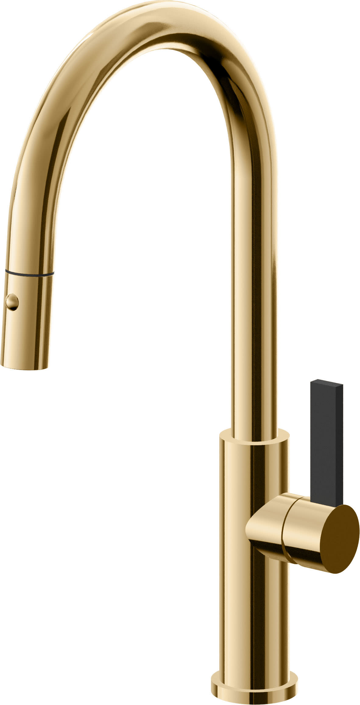 Robinet De Cuisine Coulissant Nickel Poli California Faucets - Modèle K10-101-33-PN, Prêt à Poser
