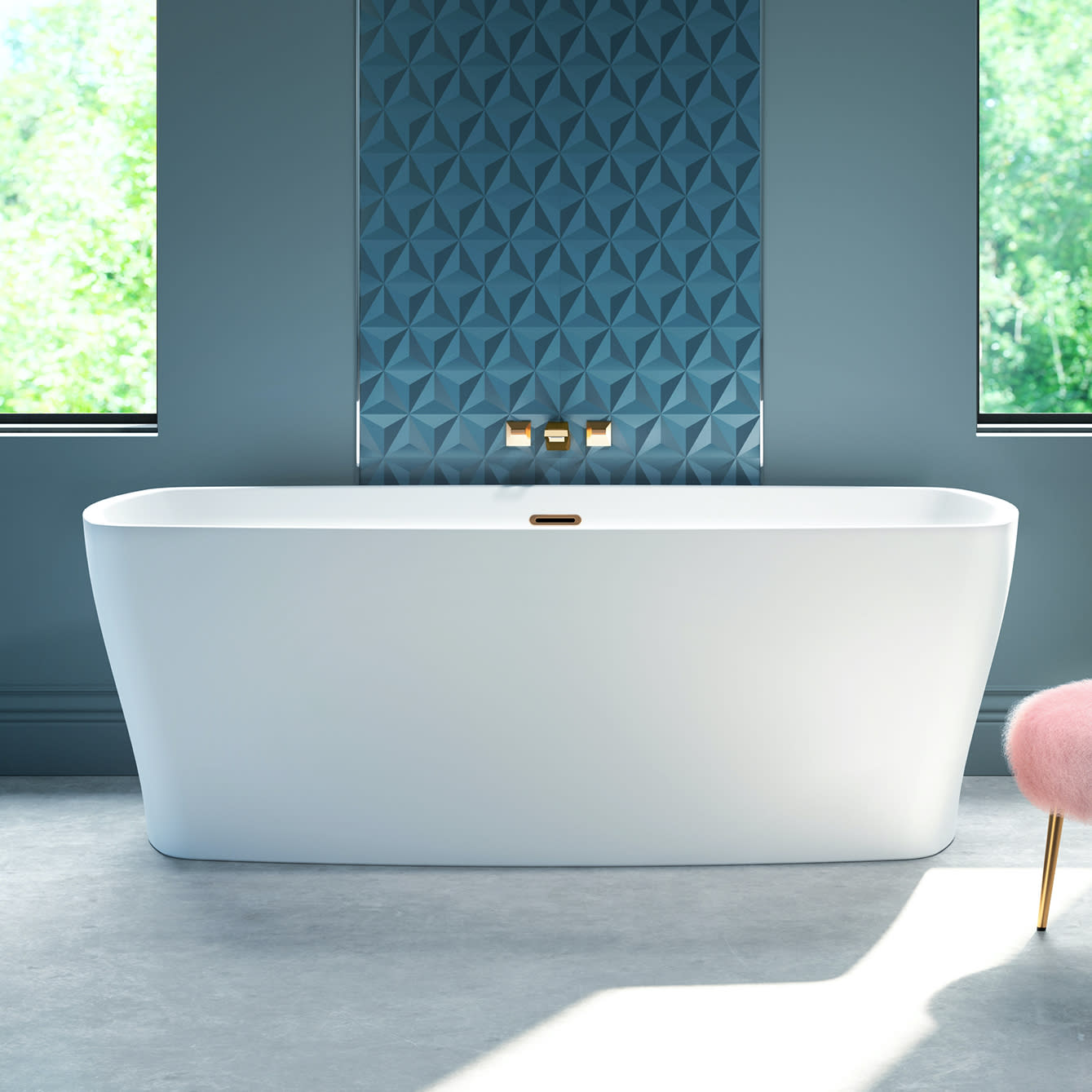 Bain Ultra BLIIRF00N-01 Libra 6632 Freestanding Soaker Tub