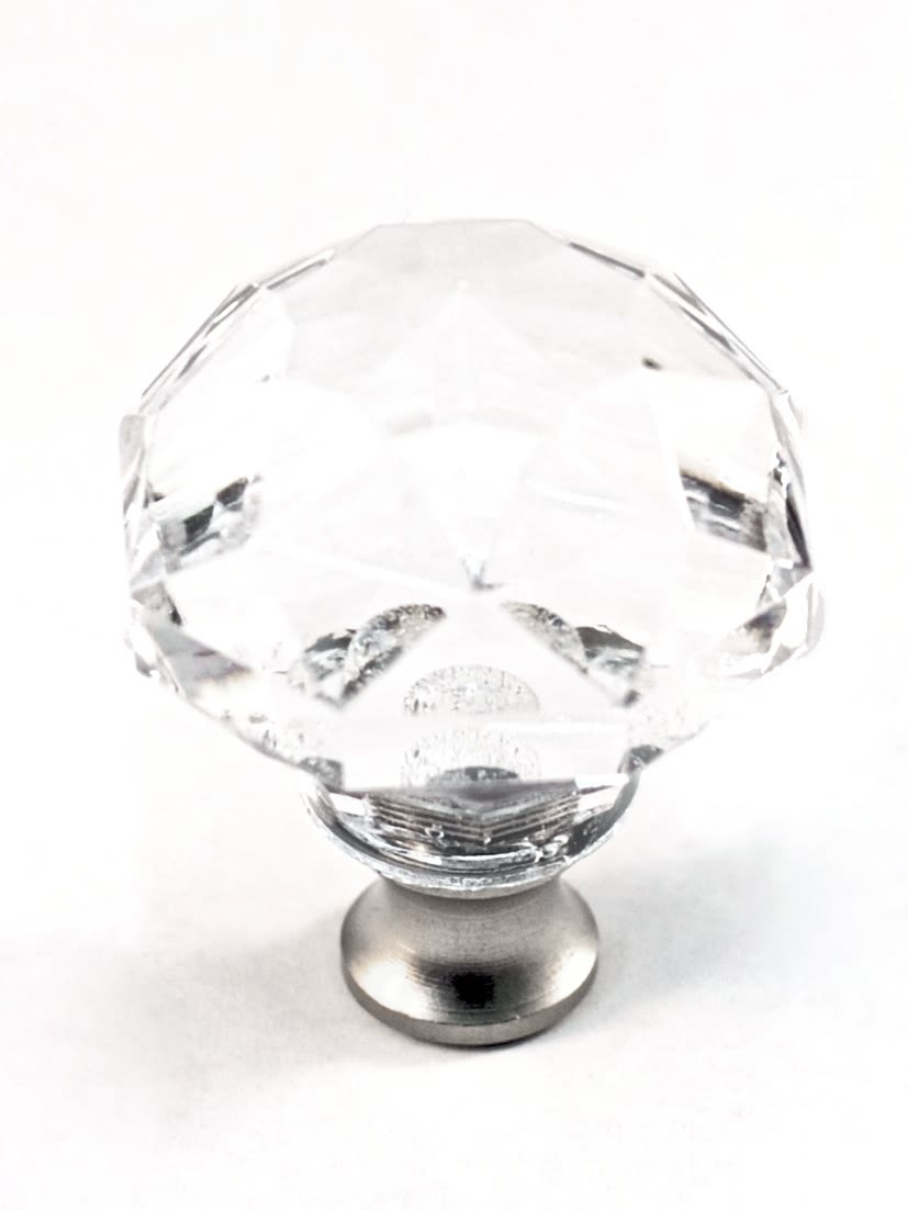 Cal Crystal M992-US10B Crystal Knobs Round Clear Crystal Knob |  QualityBath.com, image size:827x1102