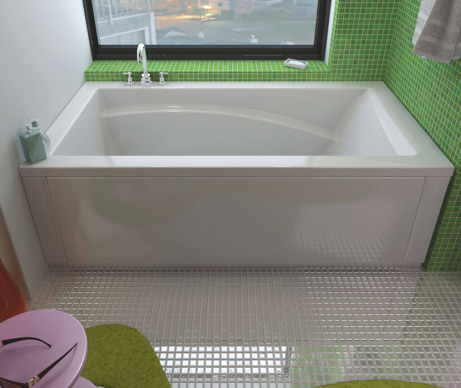 ●PBG Maax 101269-054 Optik 6636 Hydrofeel Tub | QualityBath.com