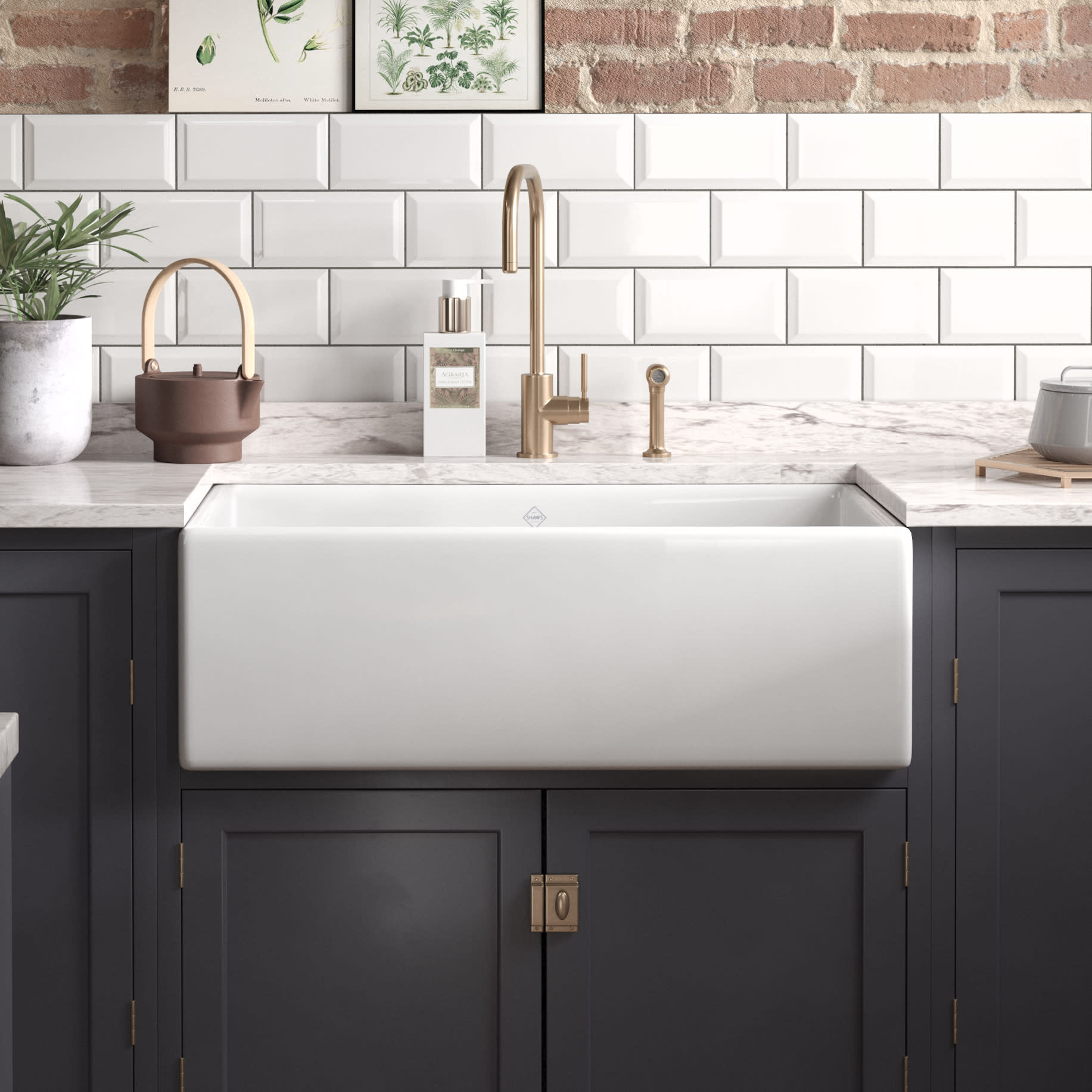 Rohl Ms3318 Shaws 33 Classic Modern Single Bowl Apron Front Sink