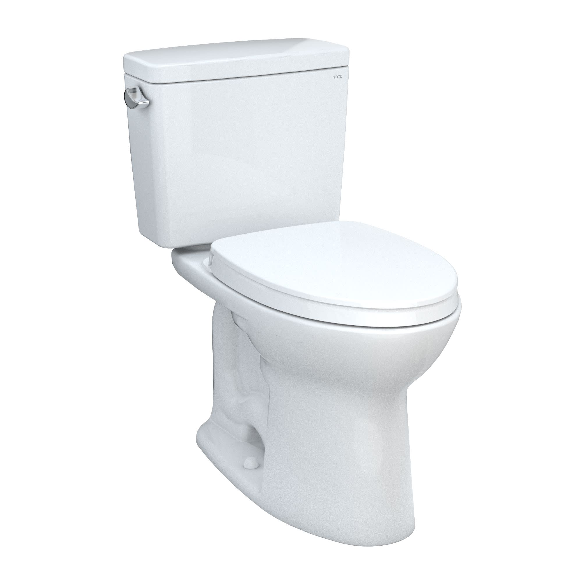 Toto MS776124CEFG Drake Two-Piece Toilet, 1.28 Gpf, Elongated Bowl 