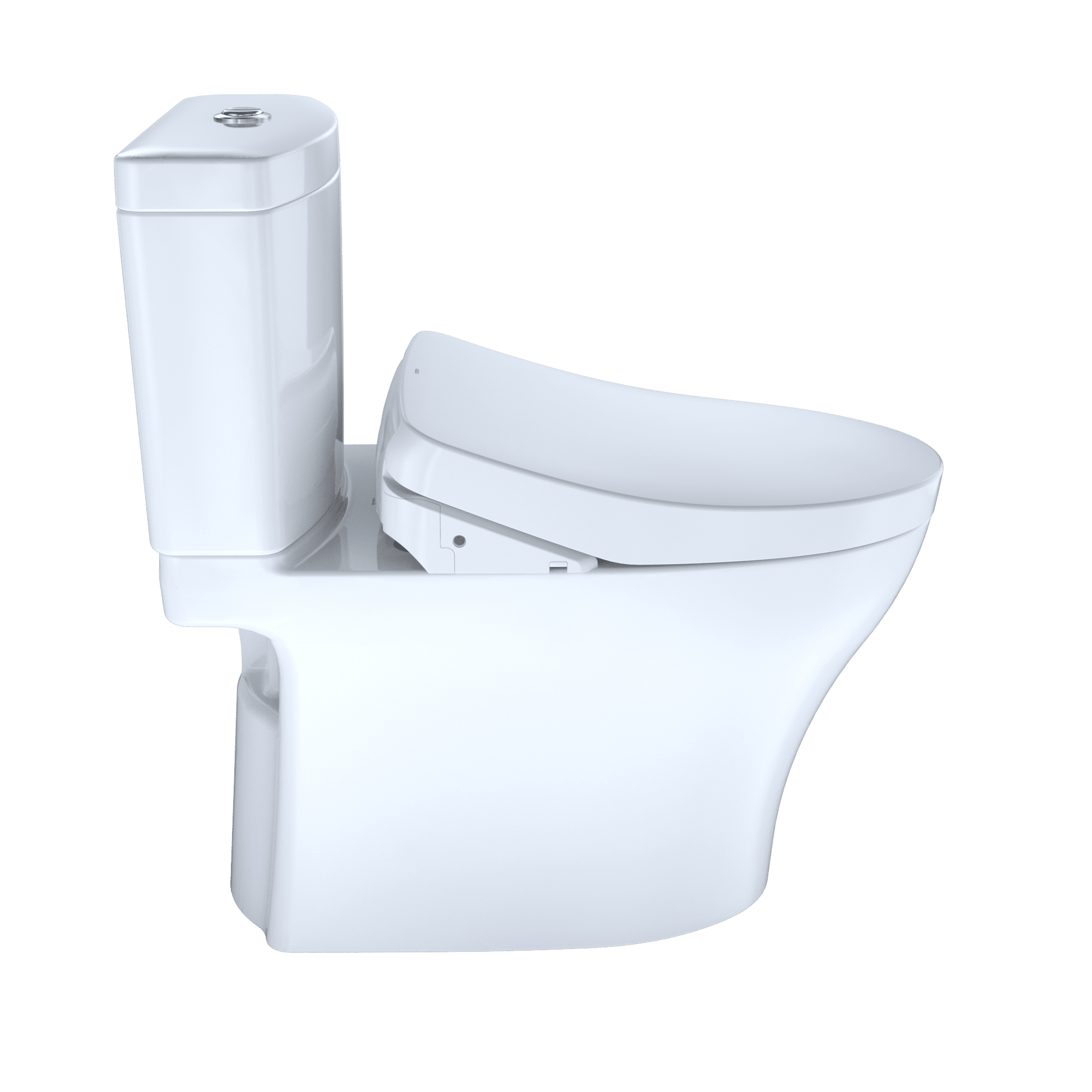 Toto MW4463046CEMFG Aquia IV Two Piece Toilet with S500E Washlet  Seat-1.28/0.8 GPF