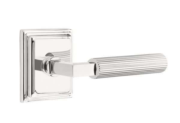 Emtek 8161SK Select Straight Knurled Lever Handle With L