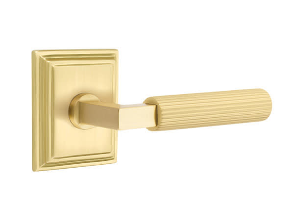 Emtek 8161SK Select Straight Knurled Lever Handle With L