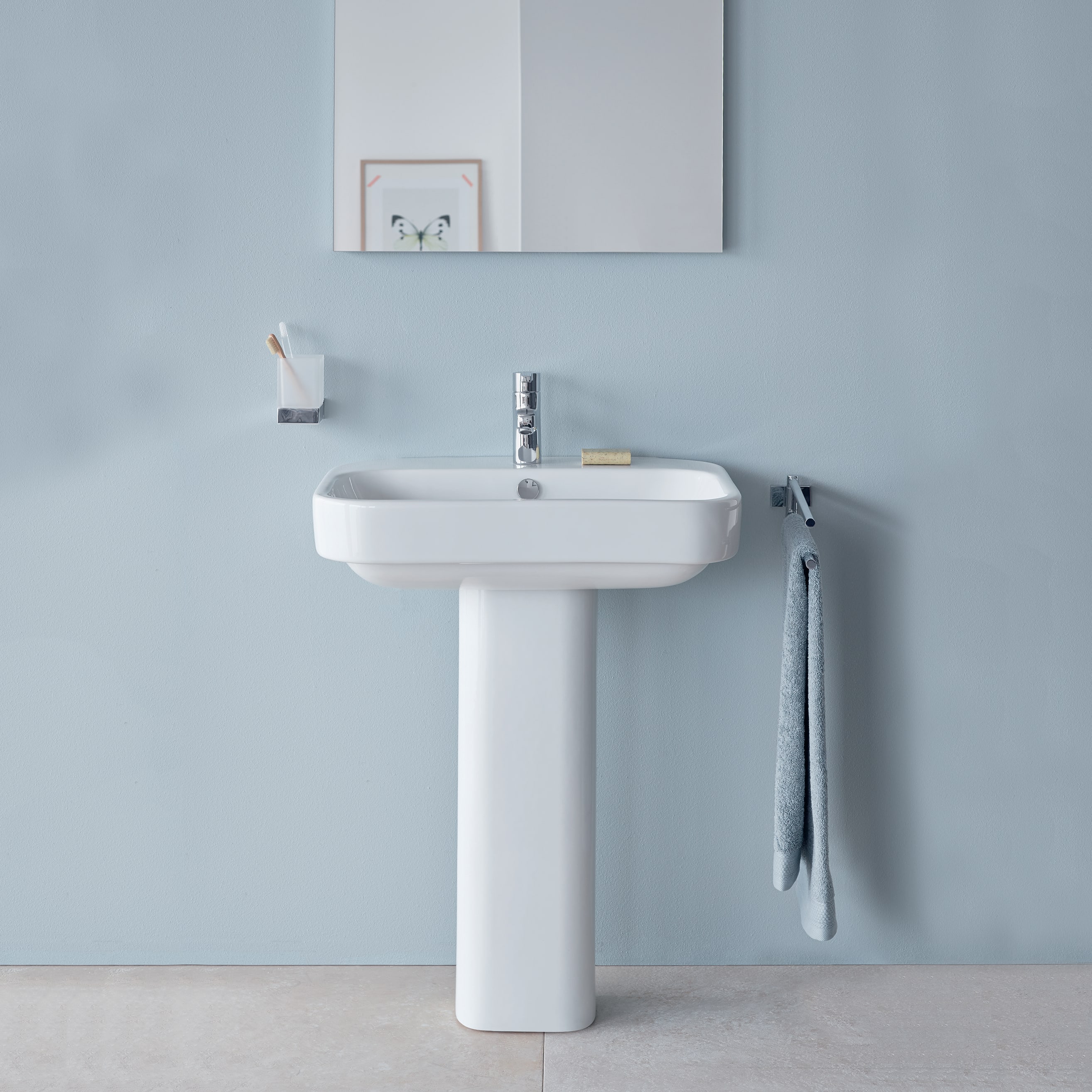 Duravit 231665 Happy D 2 Washbasin For, Pedestal Cover For Bathroom Sink