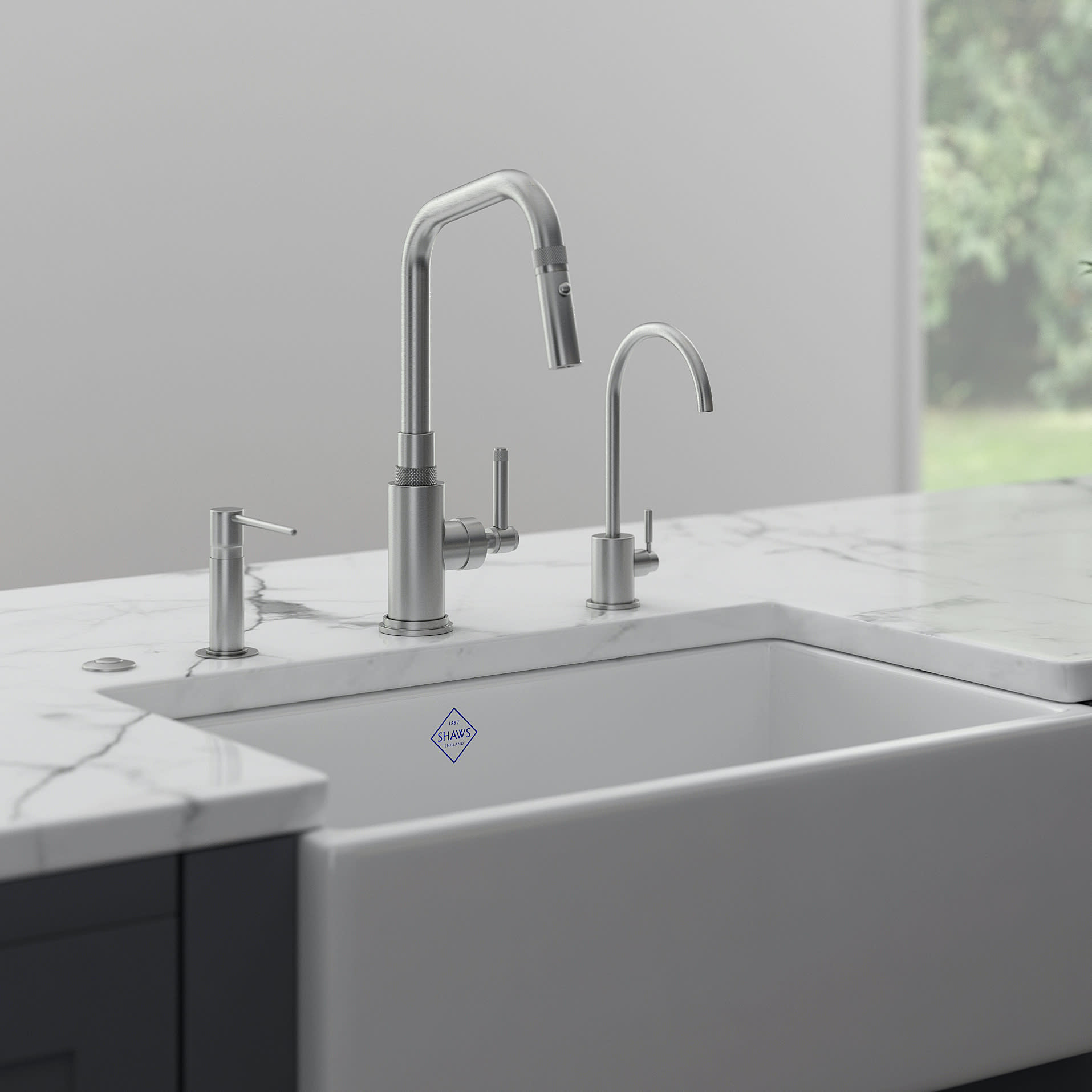 Rohl A3431IL Campo Side Lever Pull Down Kitchen Faucet